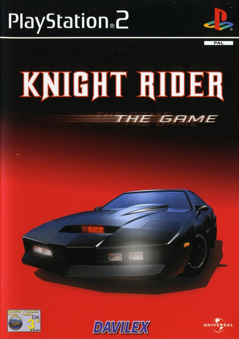 Knight Rider - The game PS2 cover