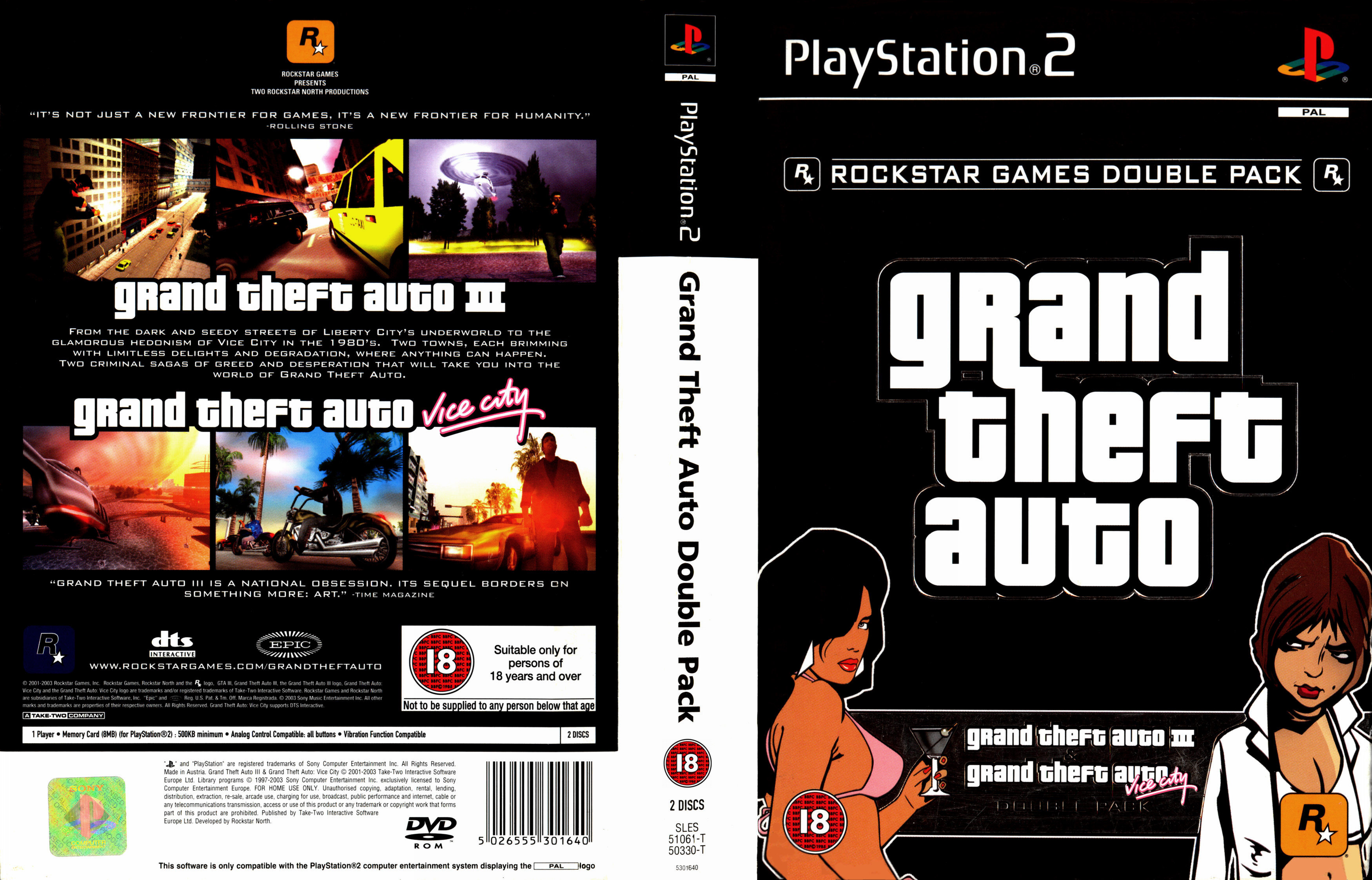 Grand Theft Auto III PS2 cover