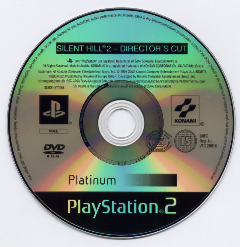 Silent Hill 2 - Director's Cut PS2 cover