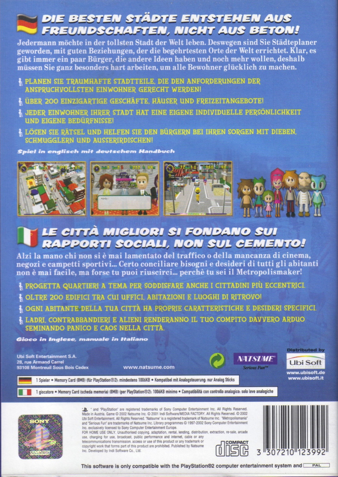 Metropolismania PS2 cover