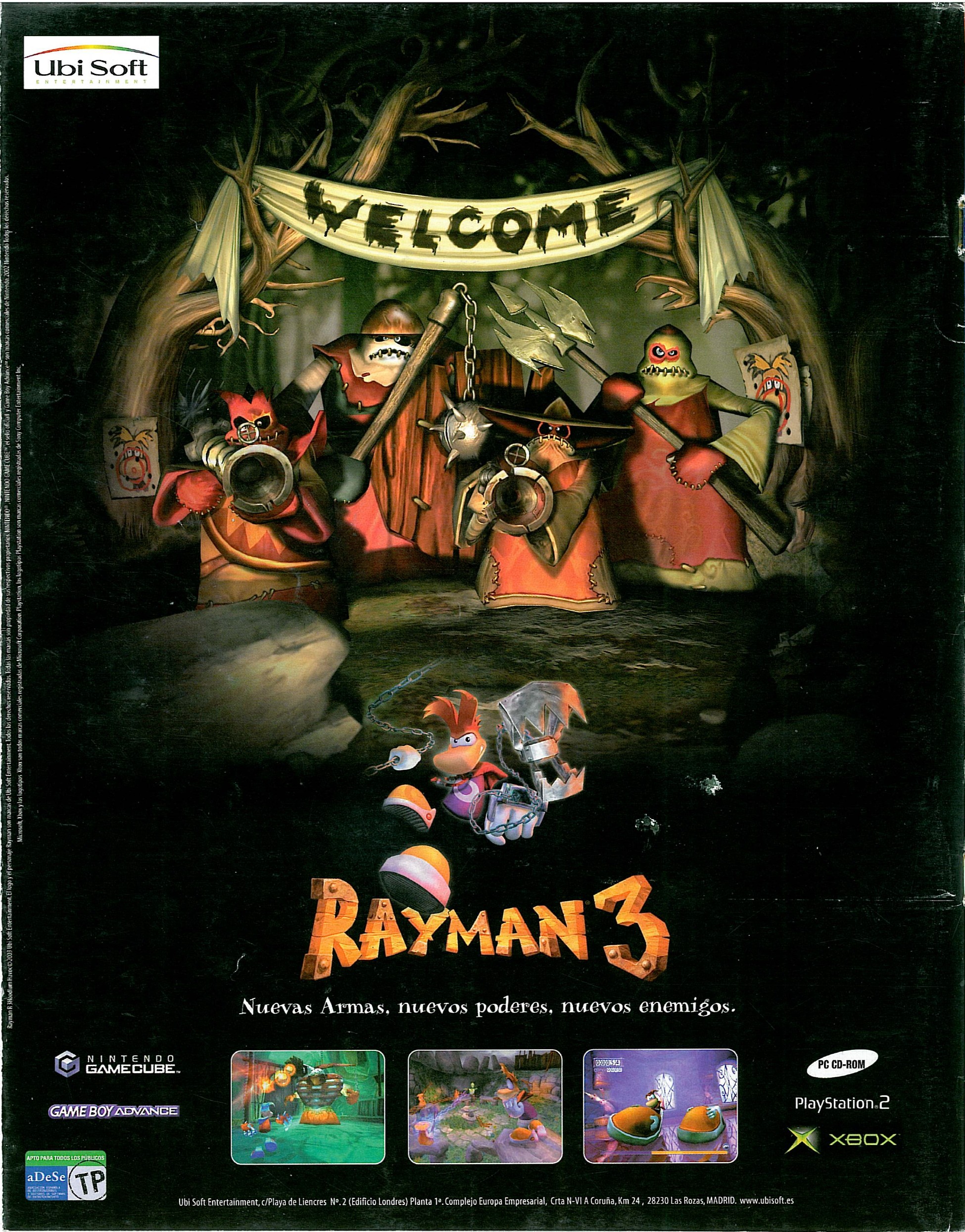 Rayman 3 - Hoodlum Havoc PS2 cover