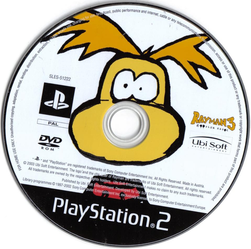 Rayman 3 - Hoodlum Havoc PS2 cover
