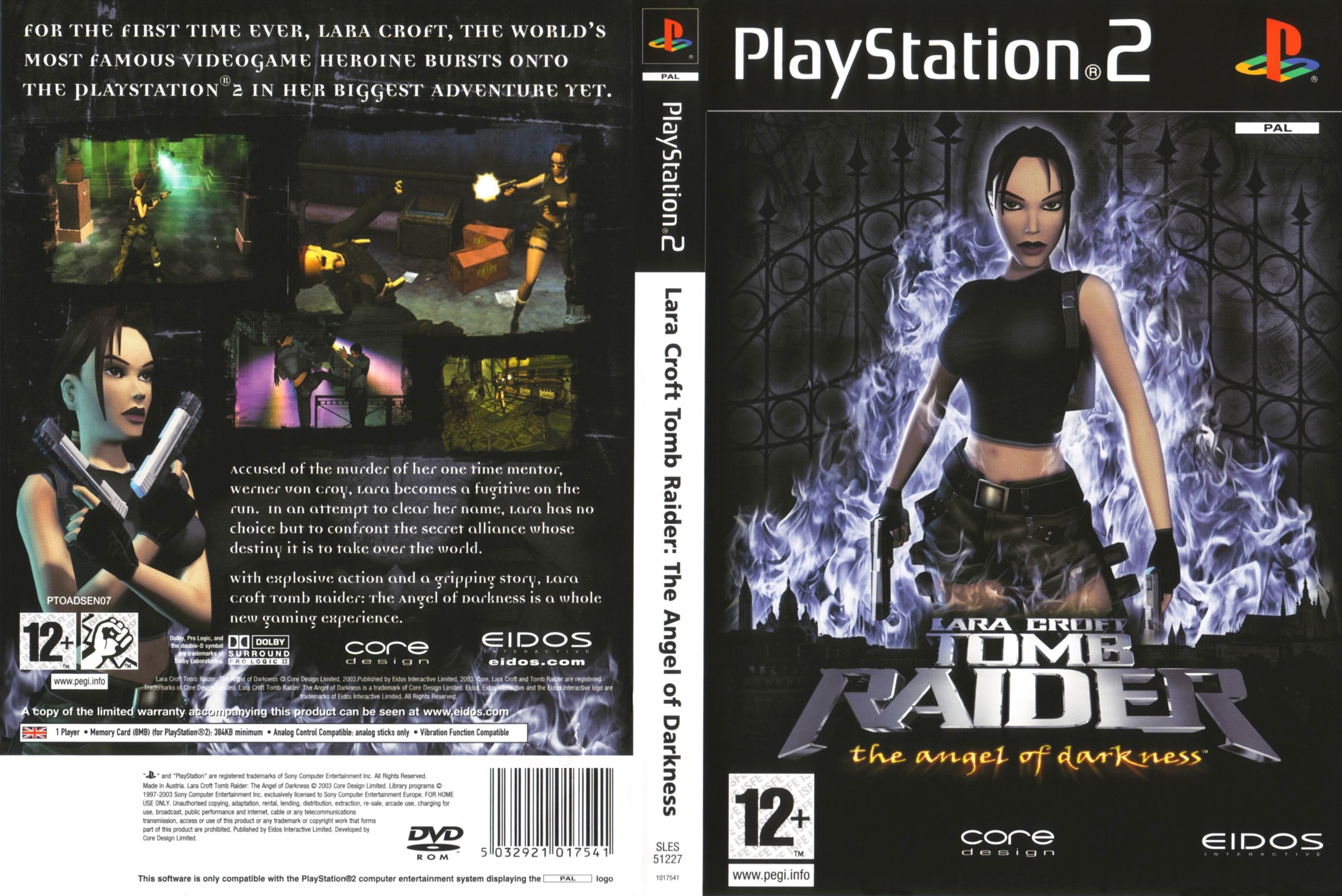 Lara Croft - Tomb Raider - The Angel of Darkness PSX cover