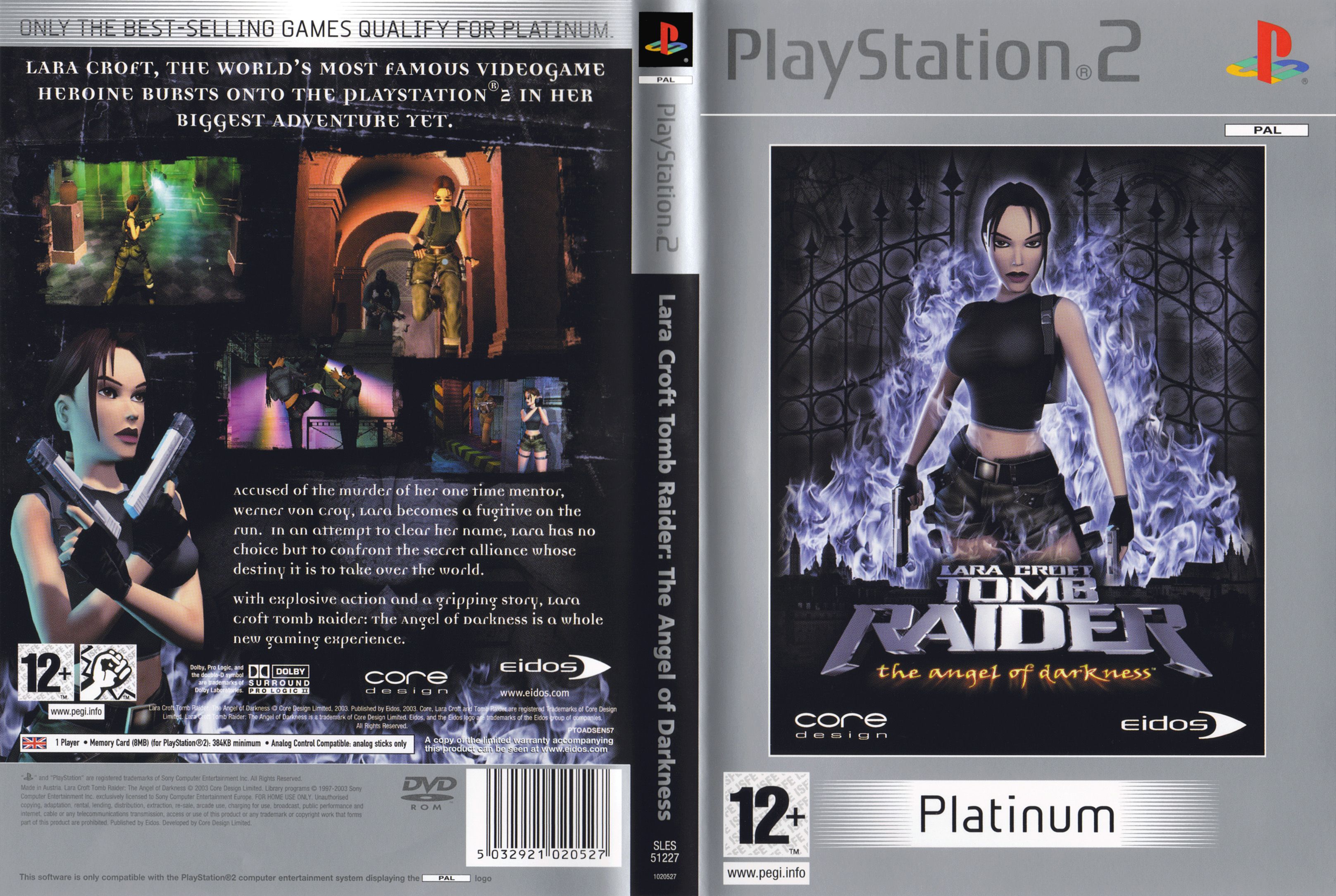 Lara Croft - Tomb Raider - The Angel of Darkness PSX cover