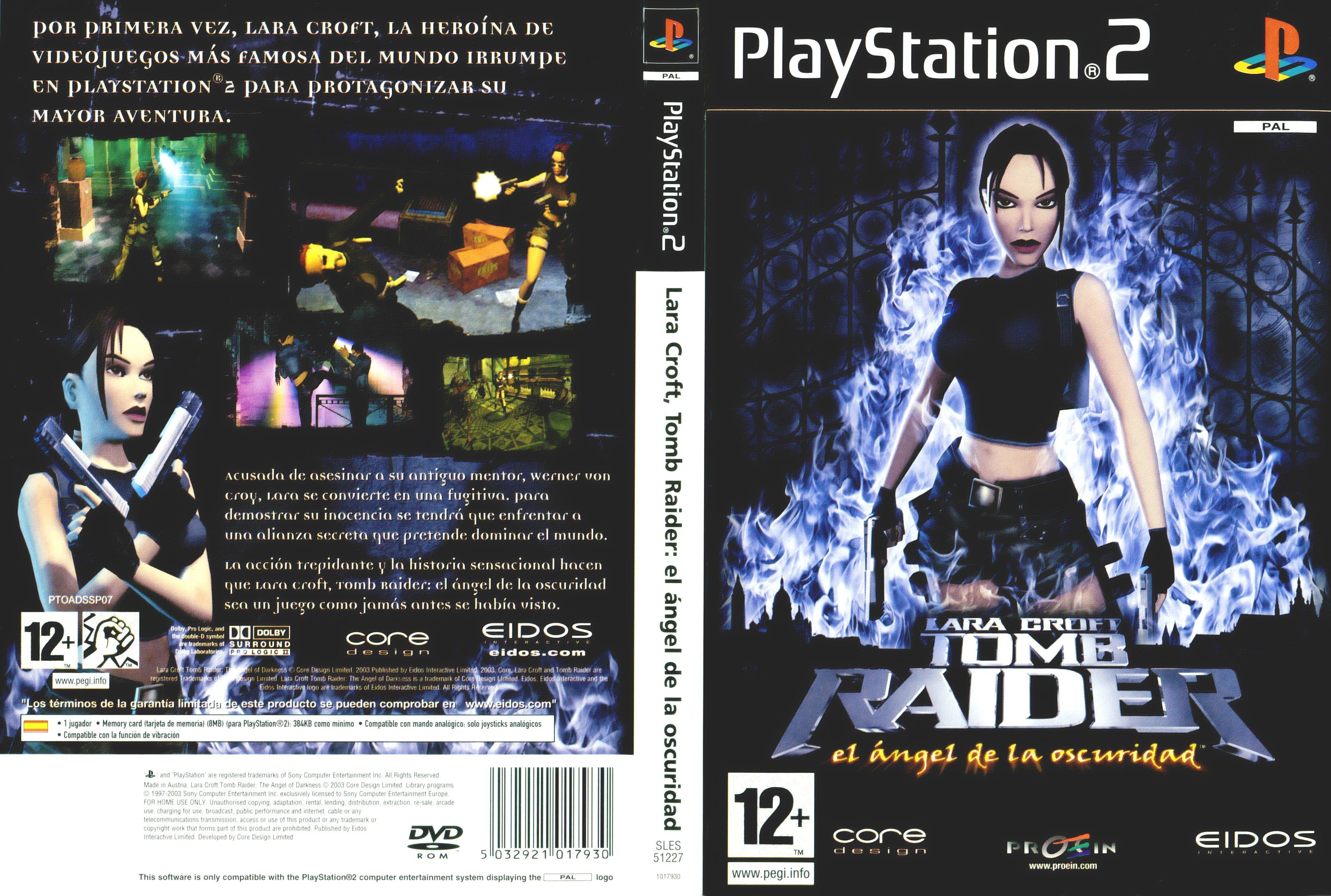 Lara Croft - Tomb Raider - The Angel of Darkness PSX cover