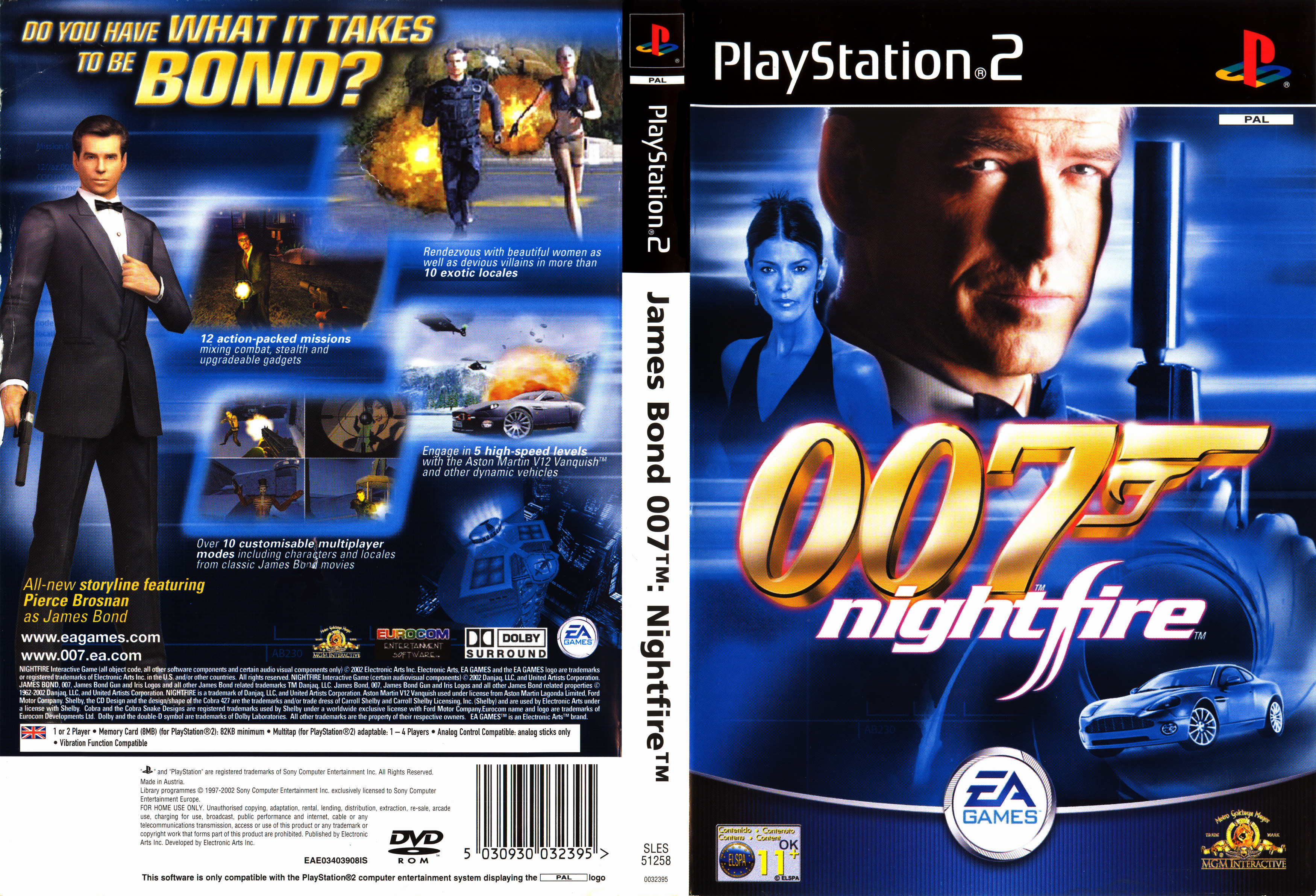 007 - Nightfire PS2 cover