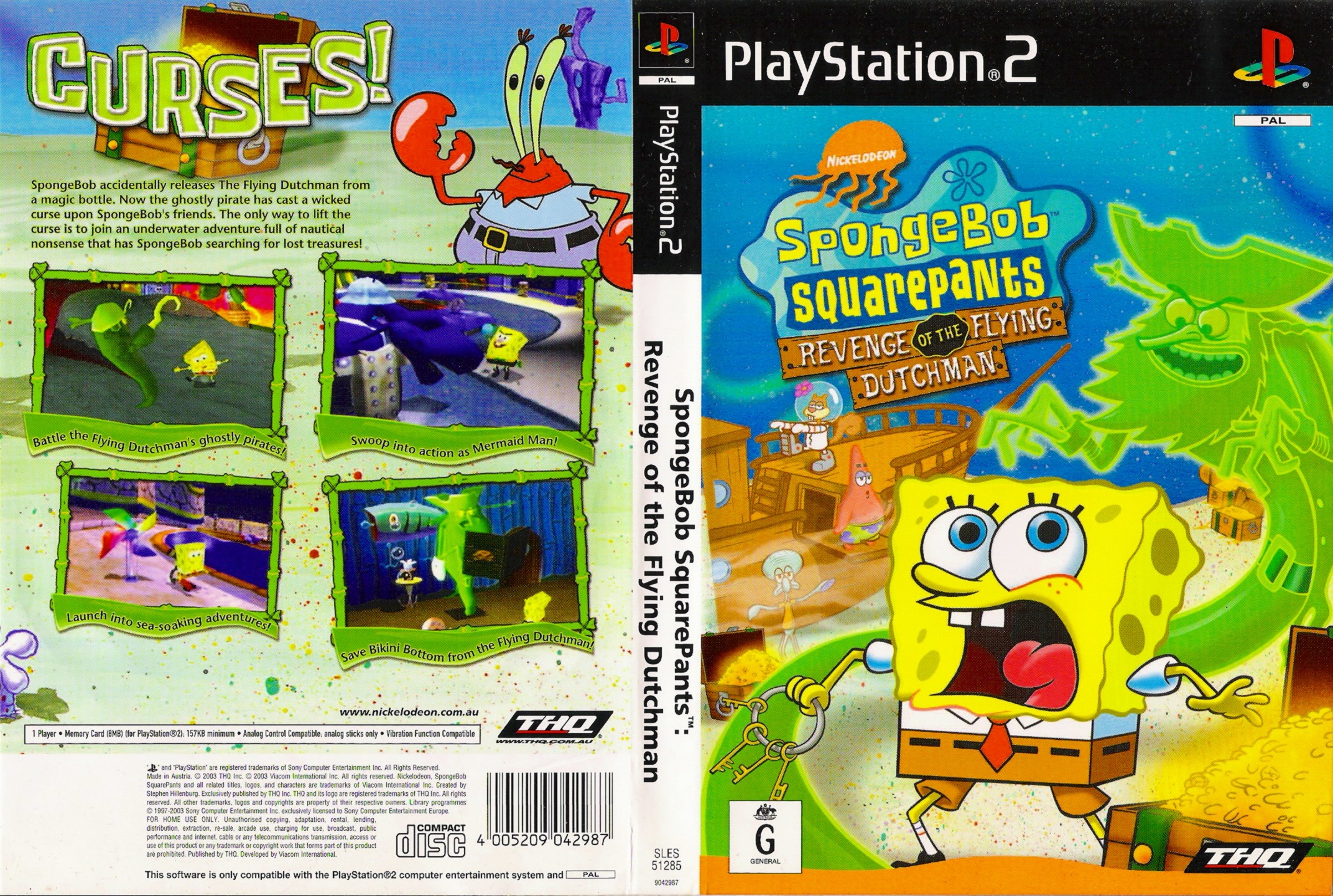 SpongeBob SquarePants - Revenge of the Flying Dutchman PS2 cover