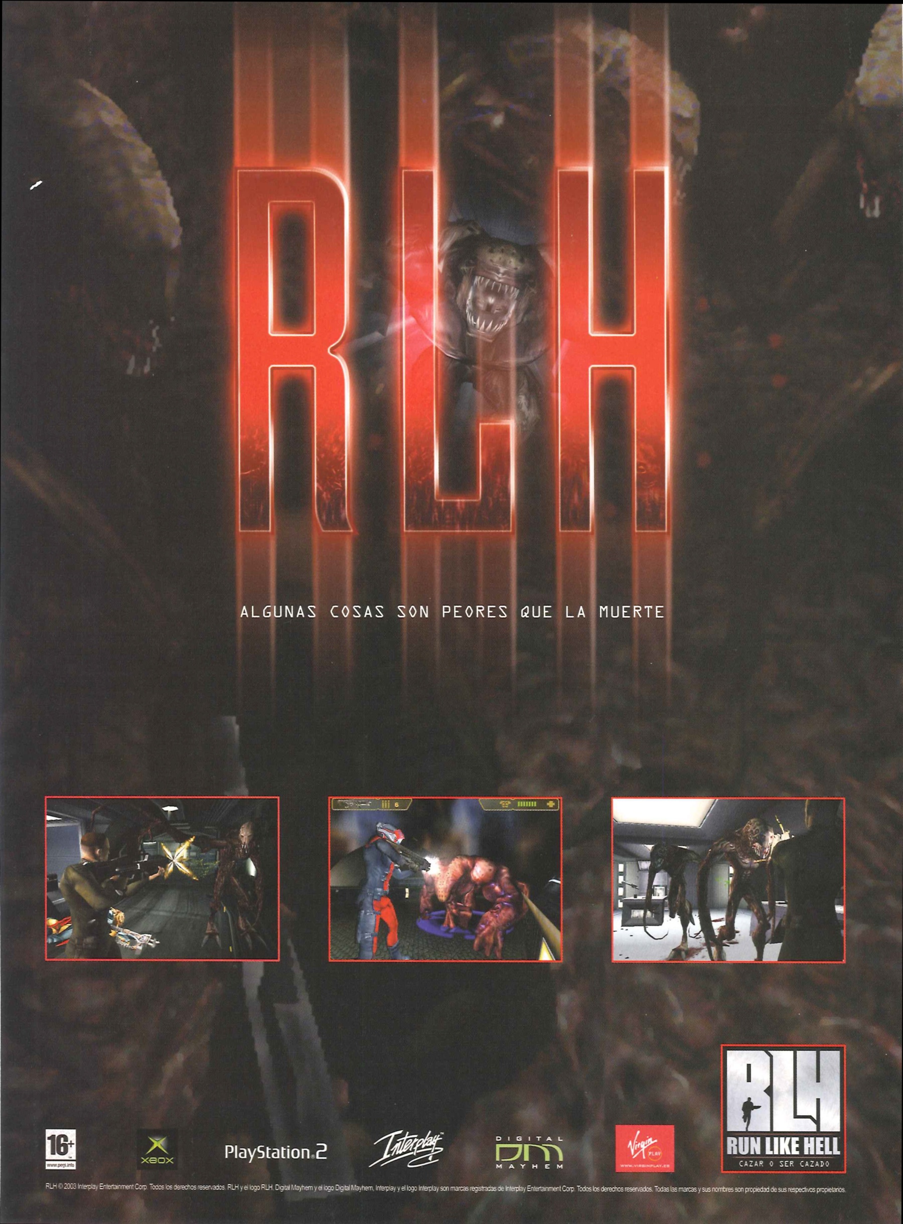 RLH - Run like Hell PS2 cover