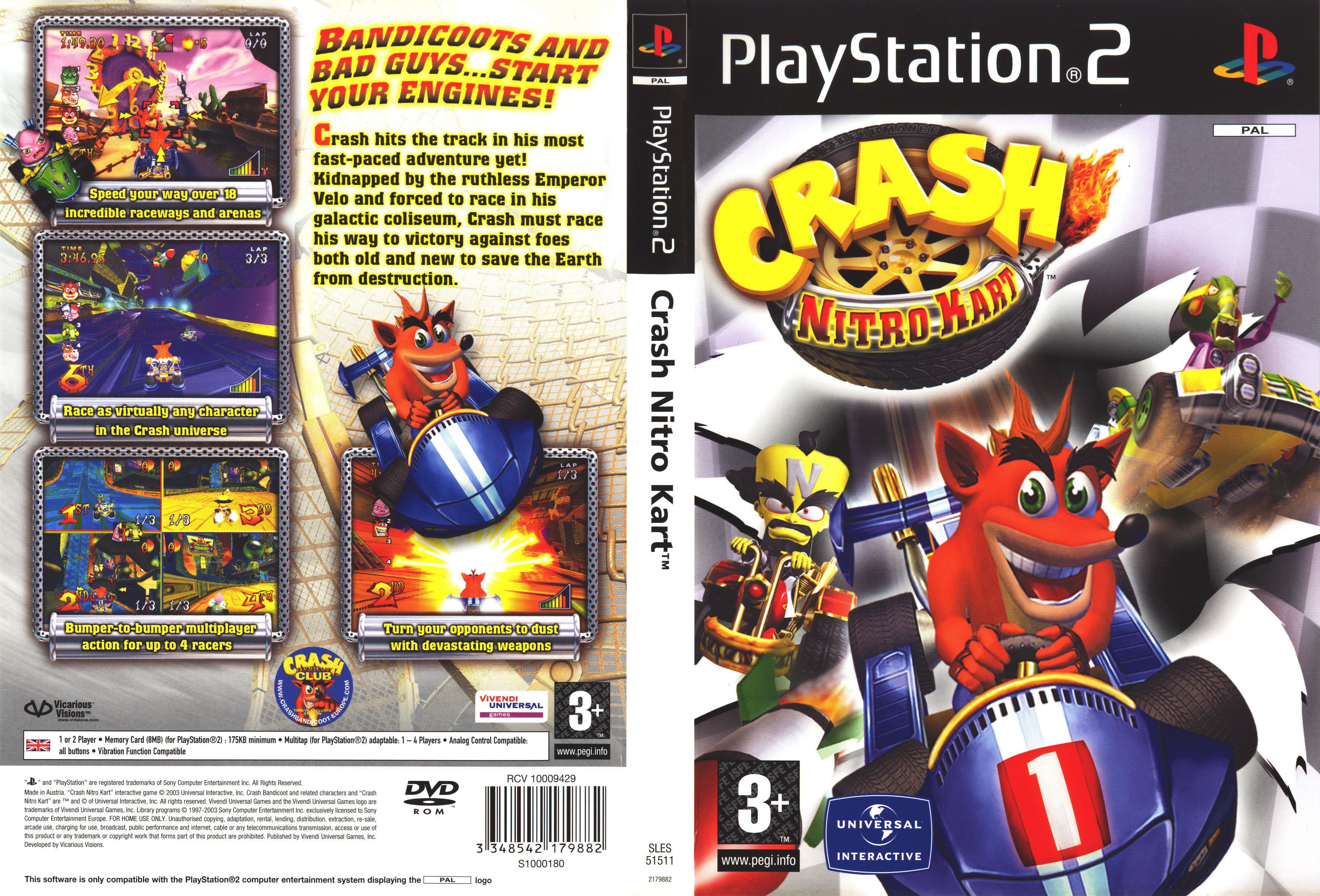 Crash Nitro Kart PSX cover