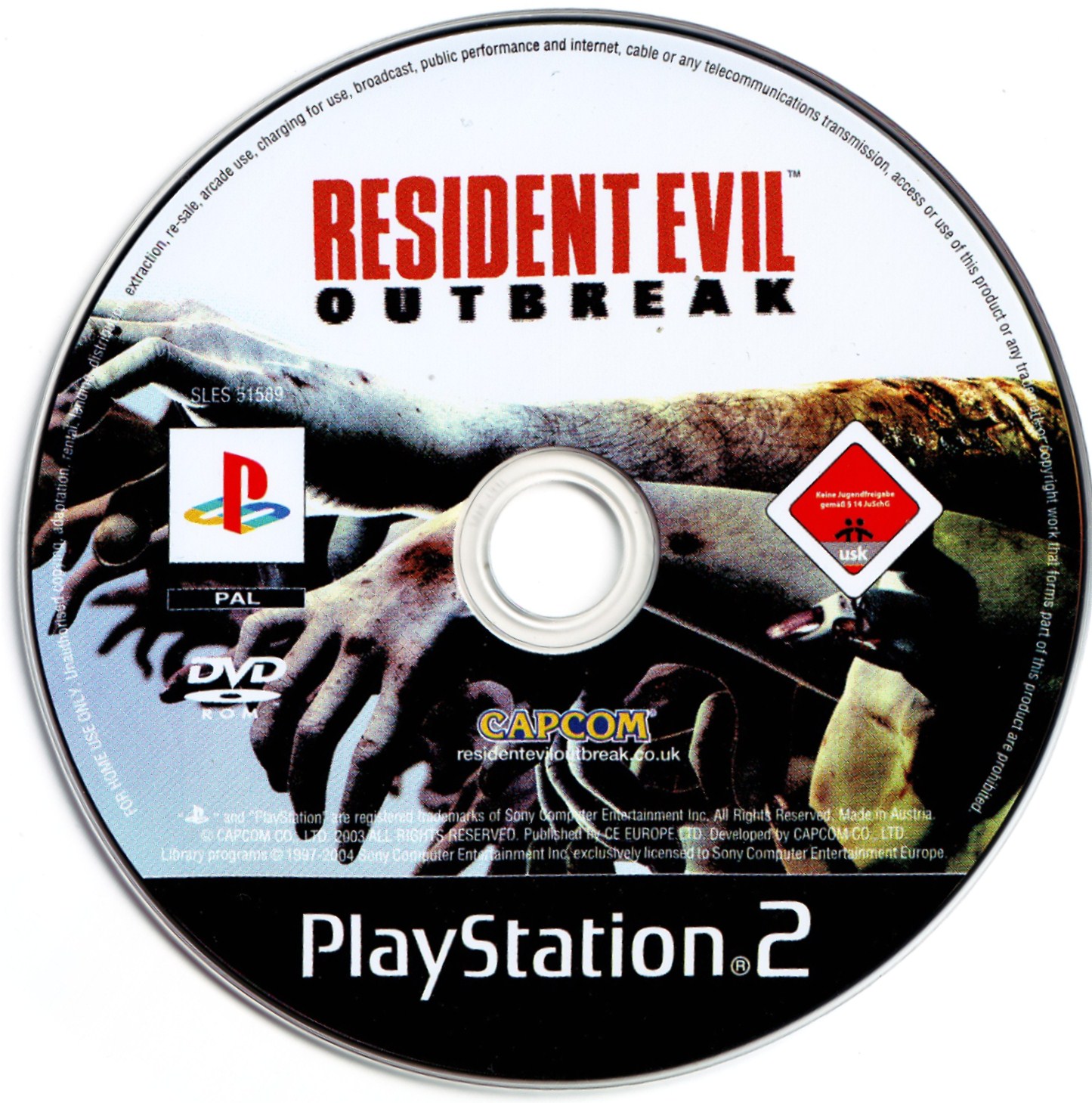 Resident Evil - Outbreak PS2 cover