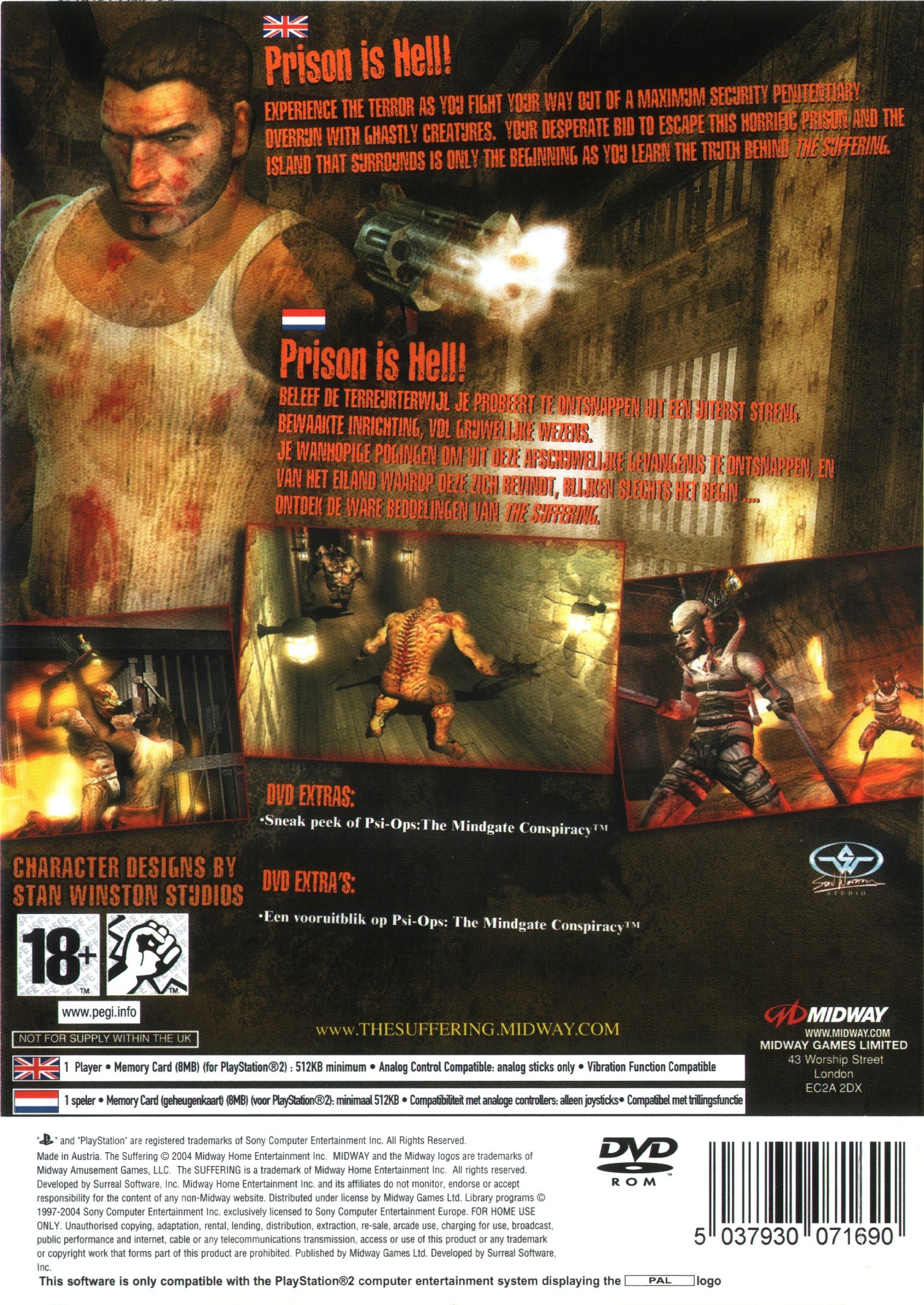 The Suffering PSX cover