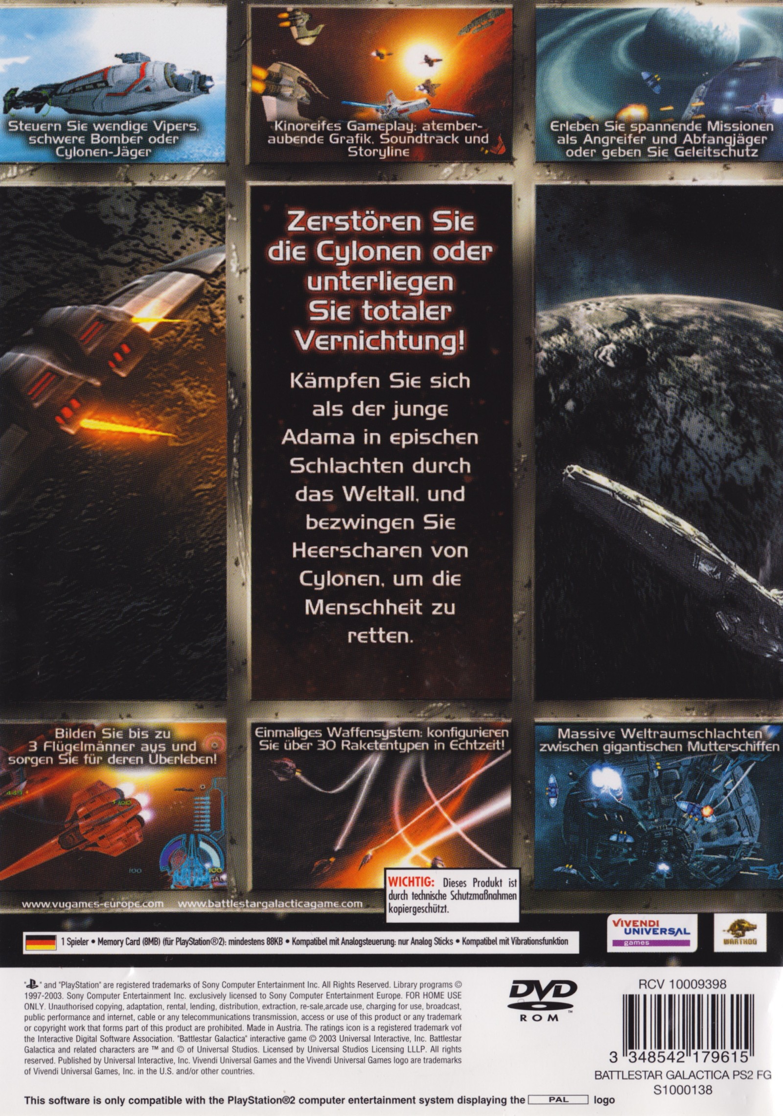 Battlestar Galactica PSX cover