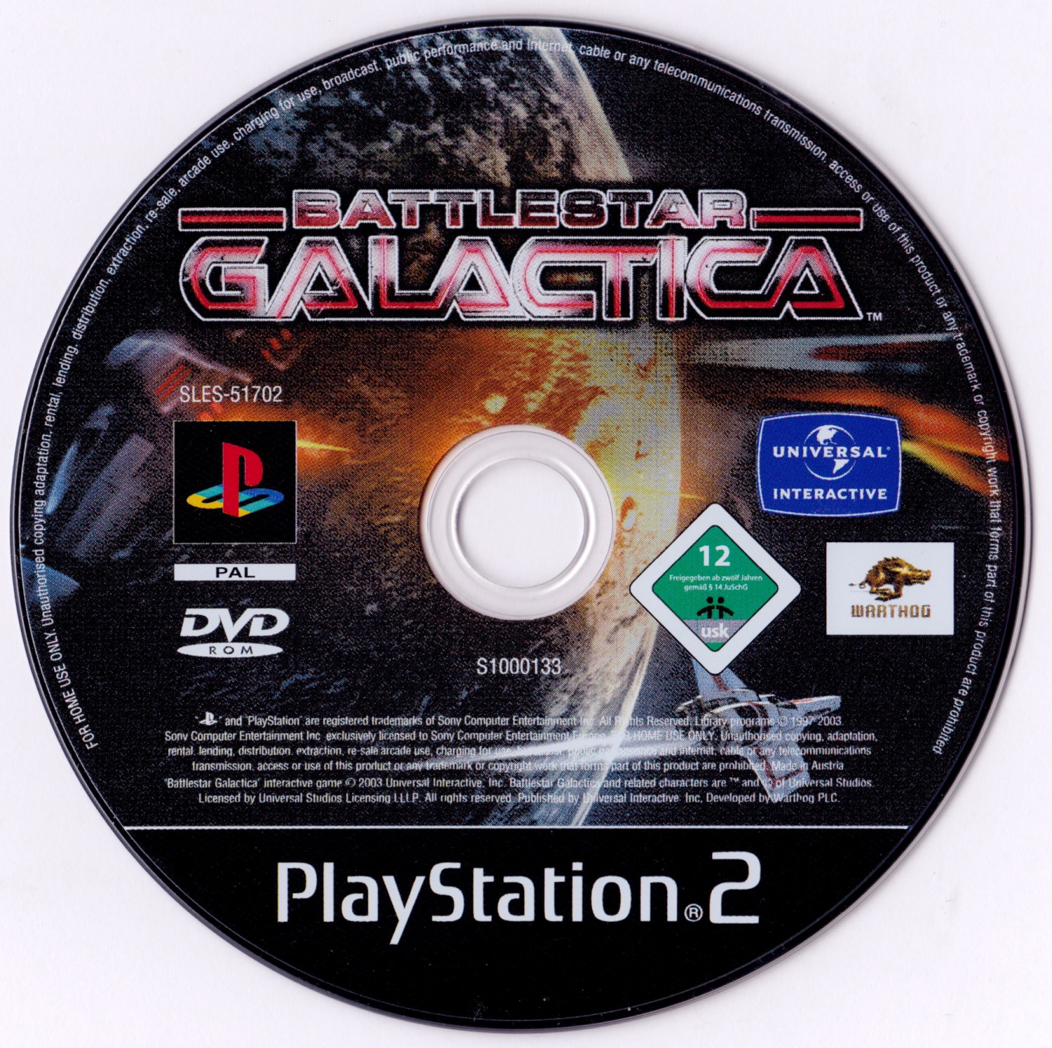 Battlestar Galactica PSX cover