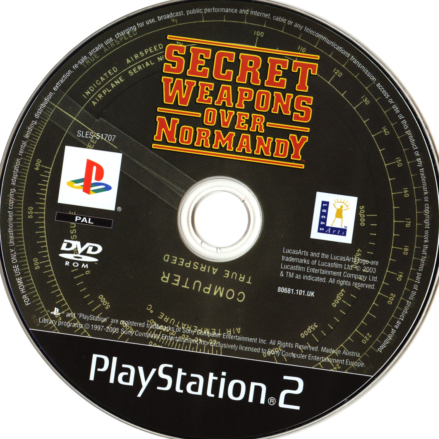 Secrets Weapons over Normandy PS2 cover