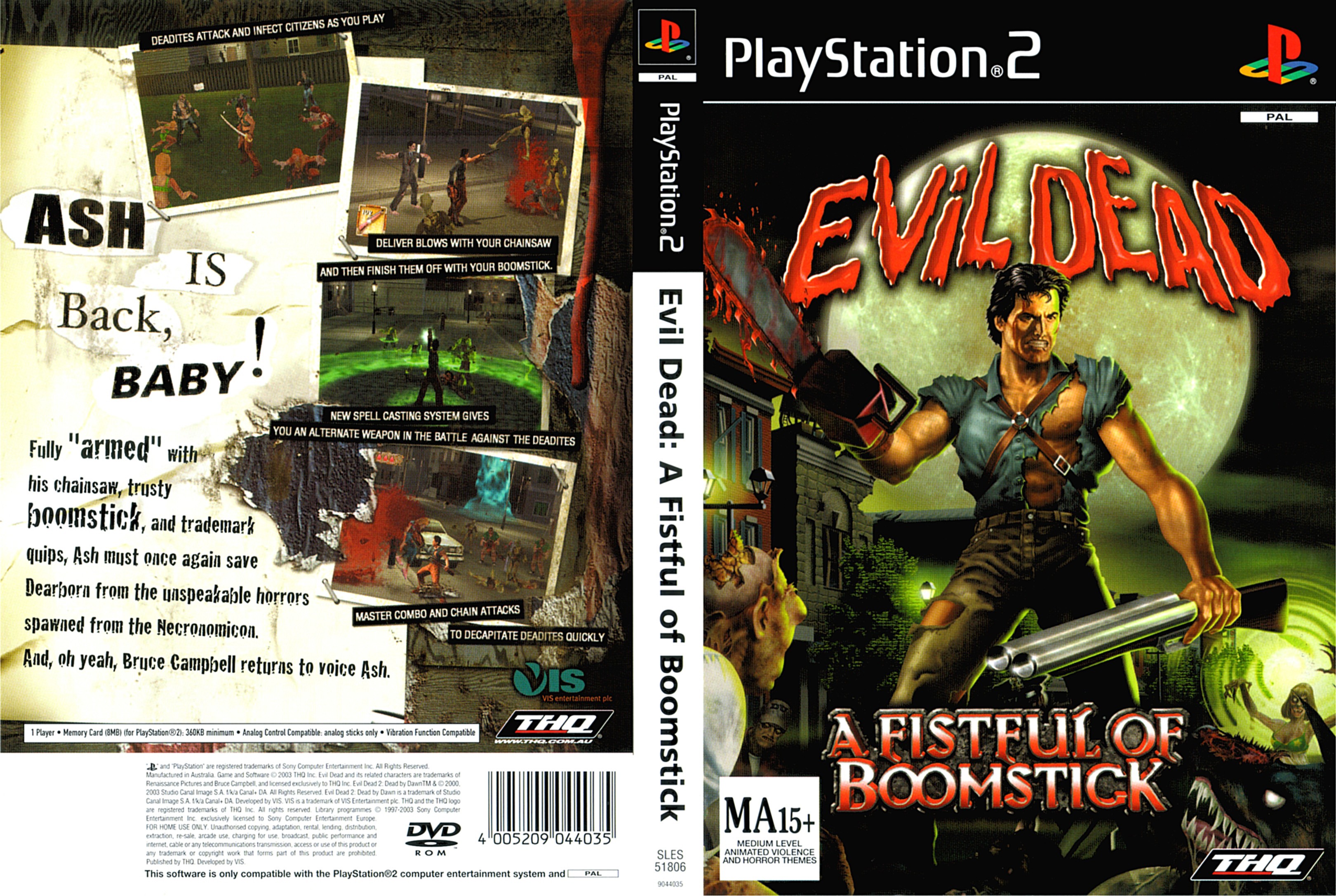 Evil Dead - A fistful of boomstick PSX cover