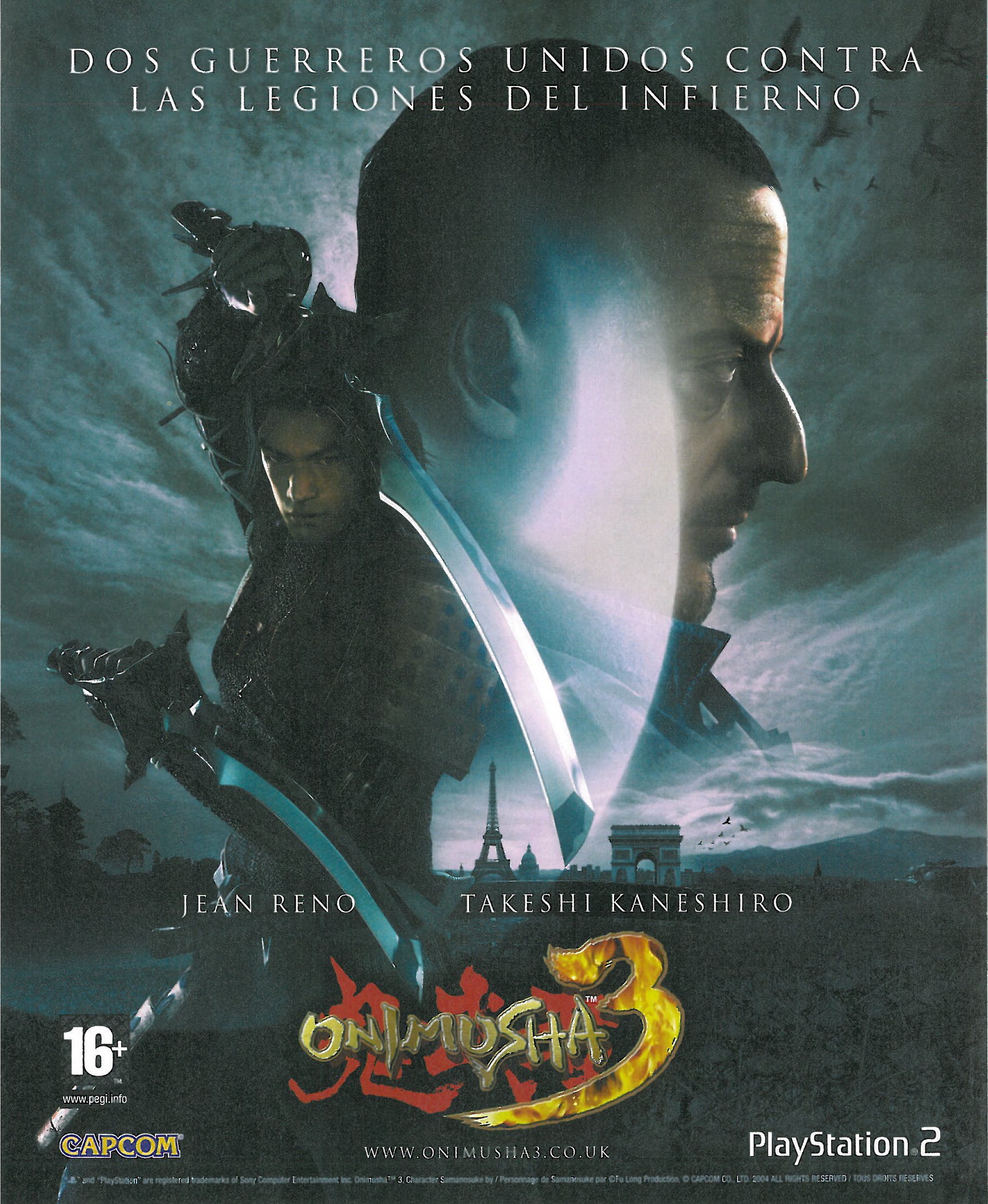 Onimusha 3 PS2 cover