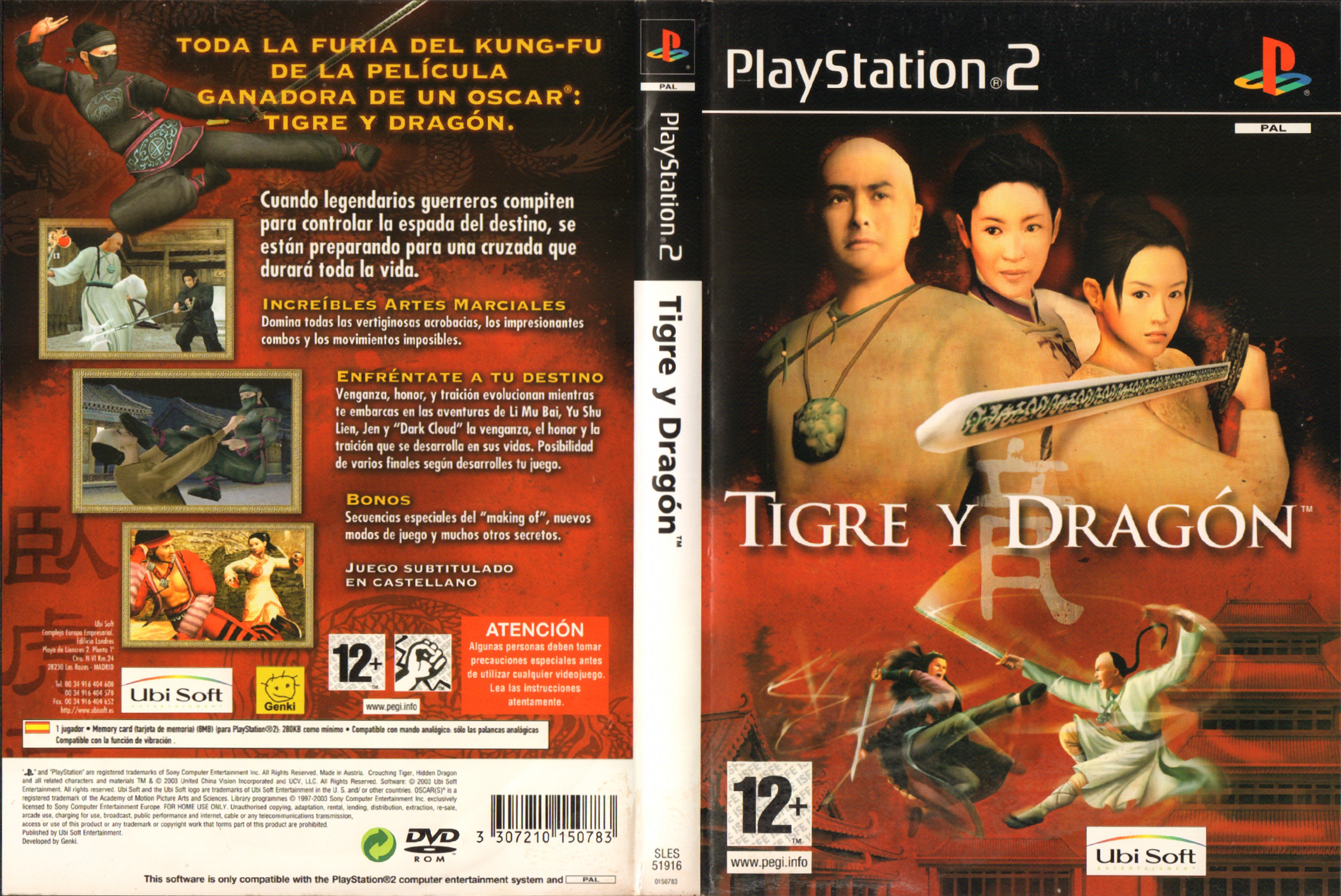 Crouching Tiger, Hidden Dragon PS2 cover
