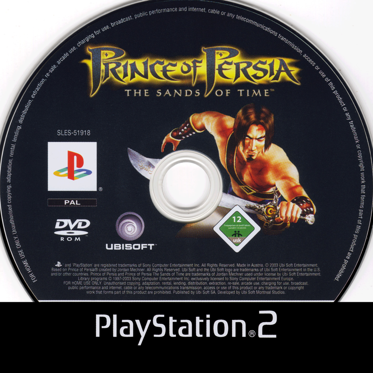 Prince of Persia - The Sands of Time PSX cover