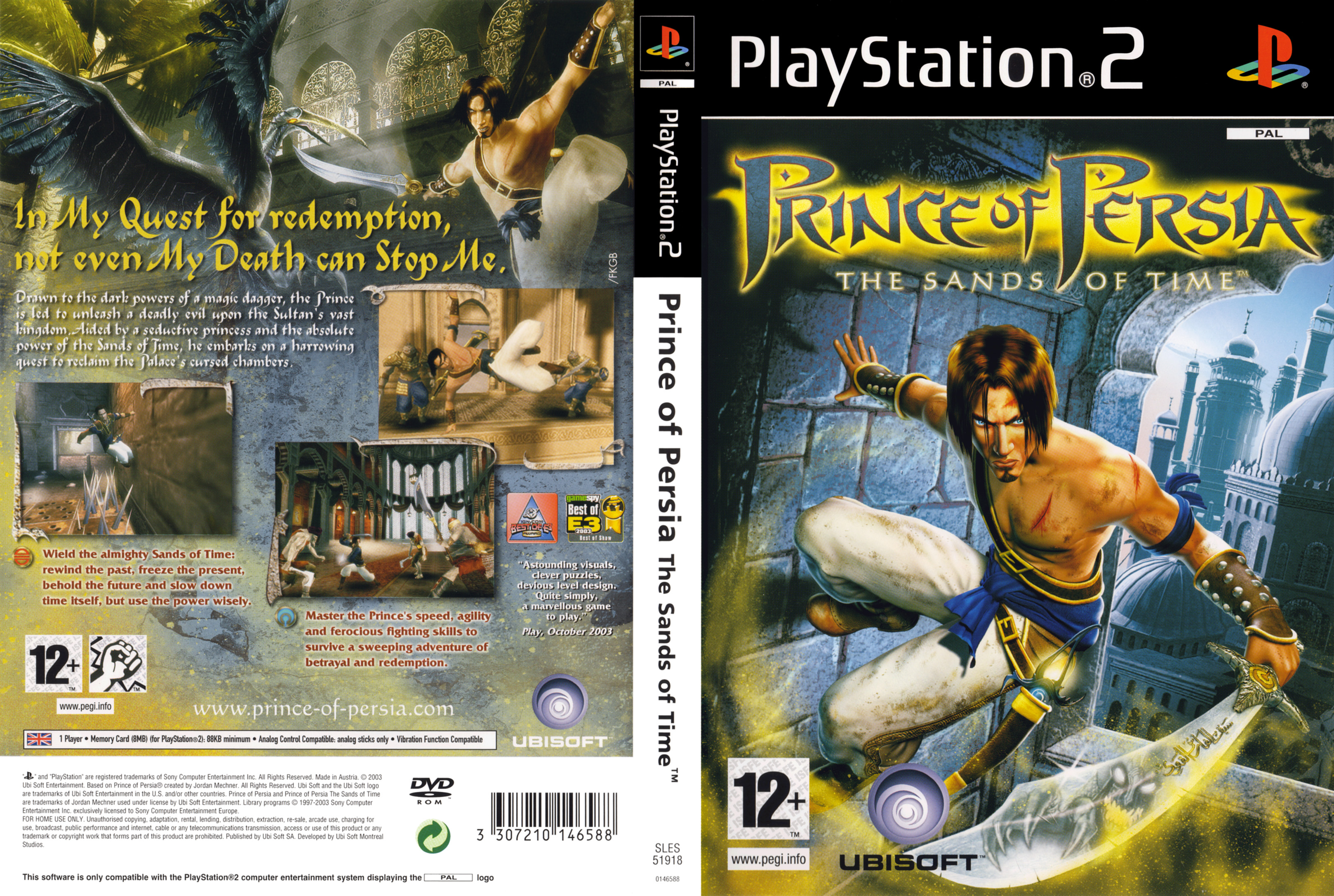 Prince of Persia - The Sands of Time PSX cover