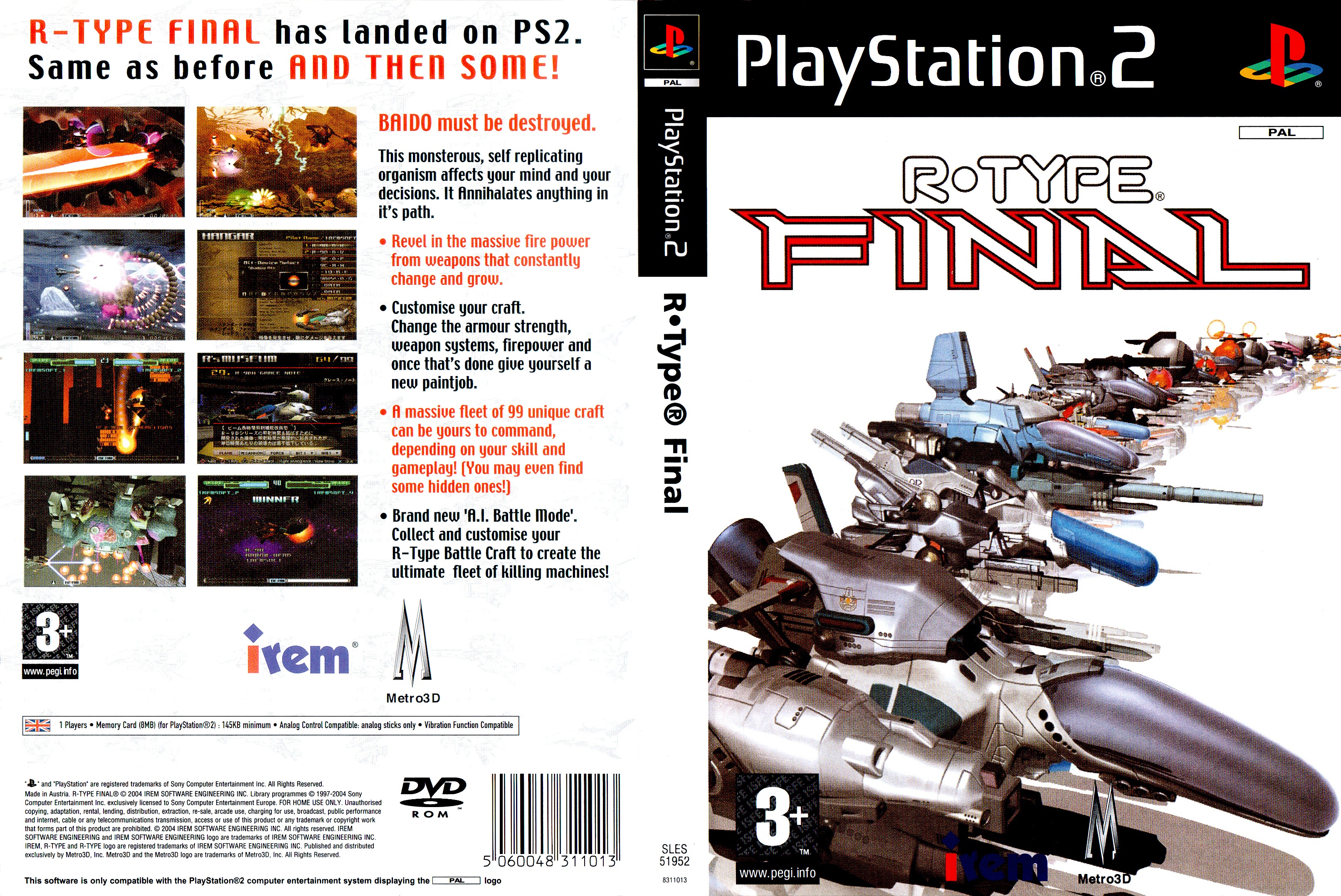 R-Type Final PS2 cover