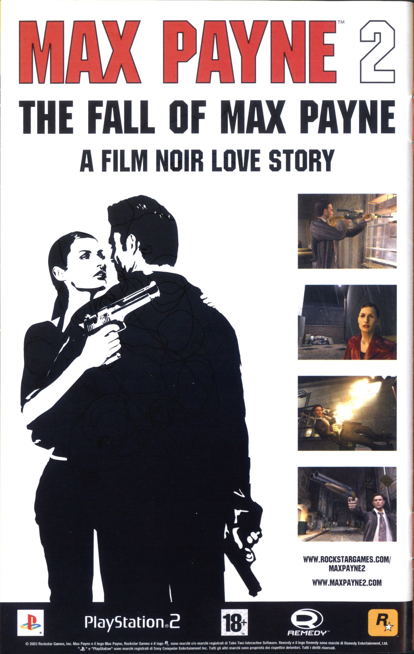 Max Payne 2 PS2 cover