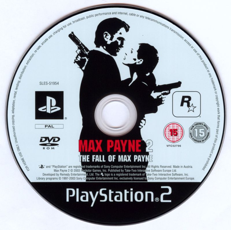 Max Payne 2 PS2 cover