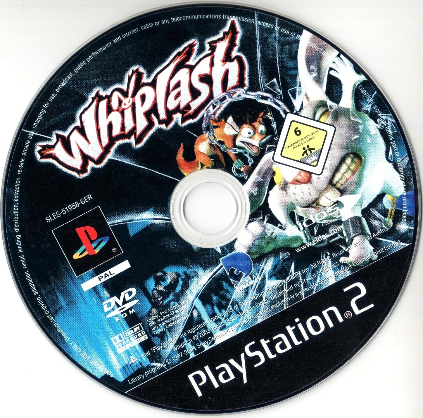Whiplash PS2 cover