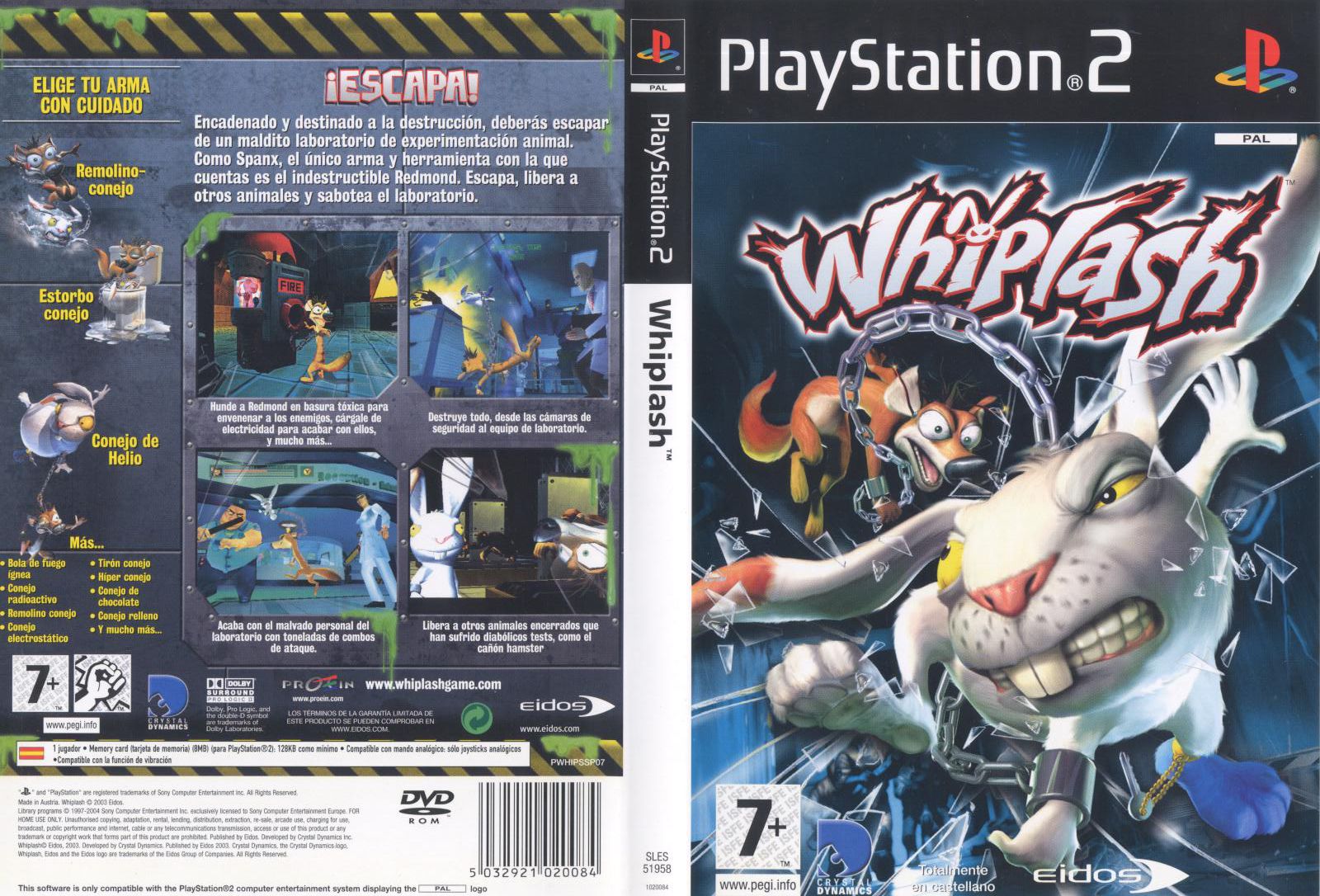 Whiplash PS2 cover