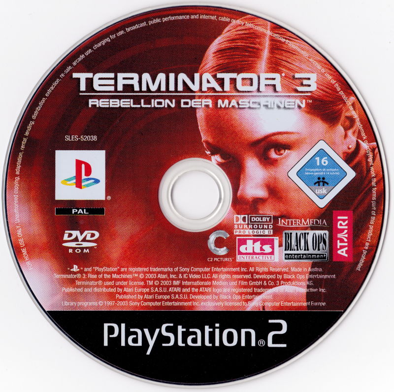 Terminator 3 - Rebellion der Maschinen PS2 cover