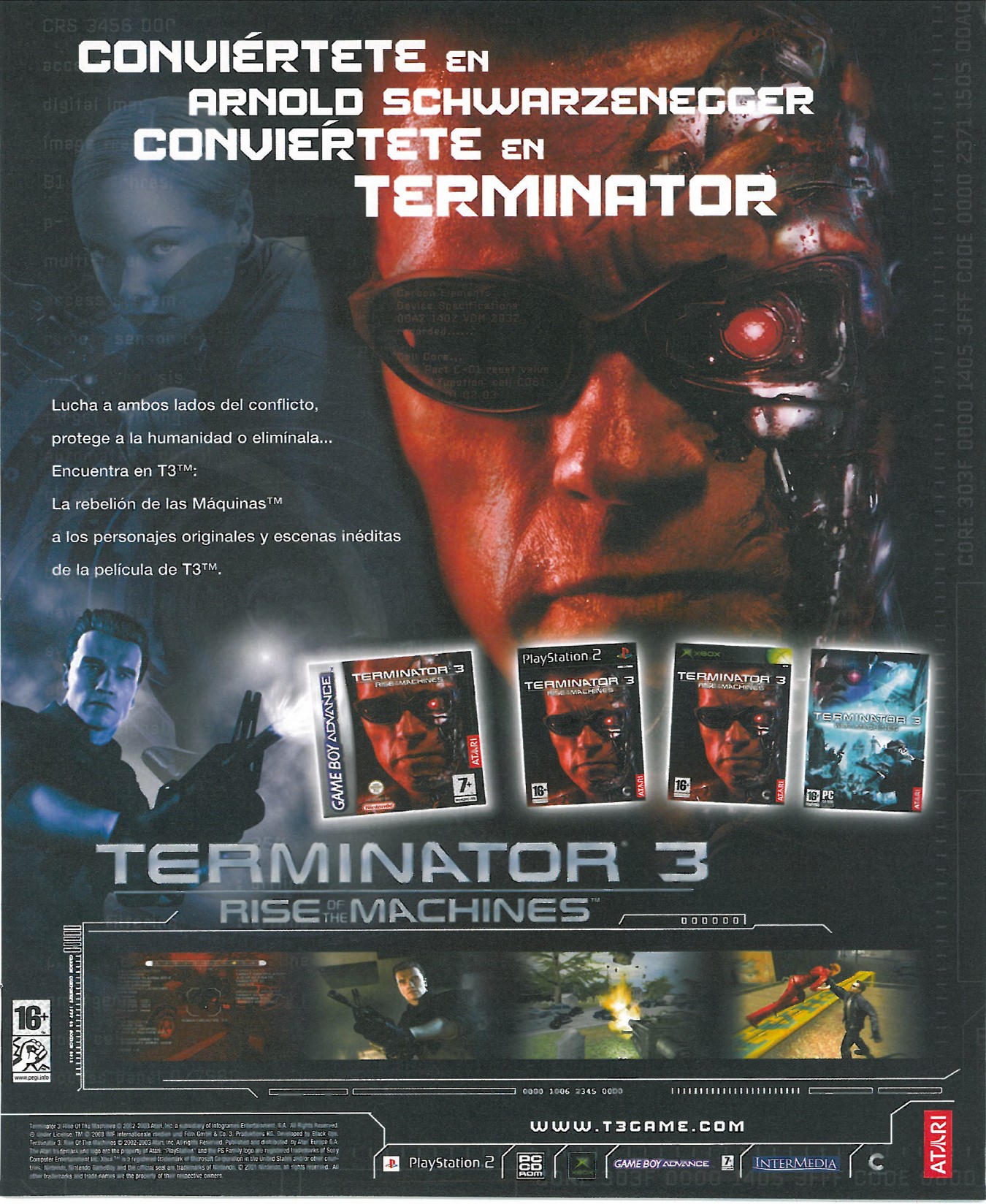 Terminator 3 - Rise of the Machines PS2 cover