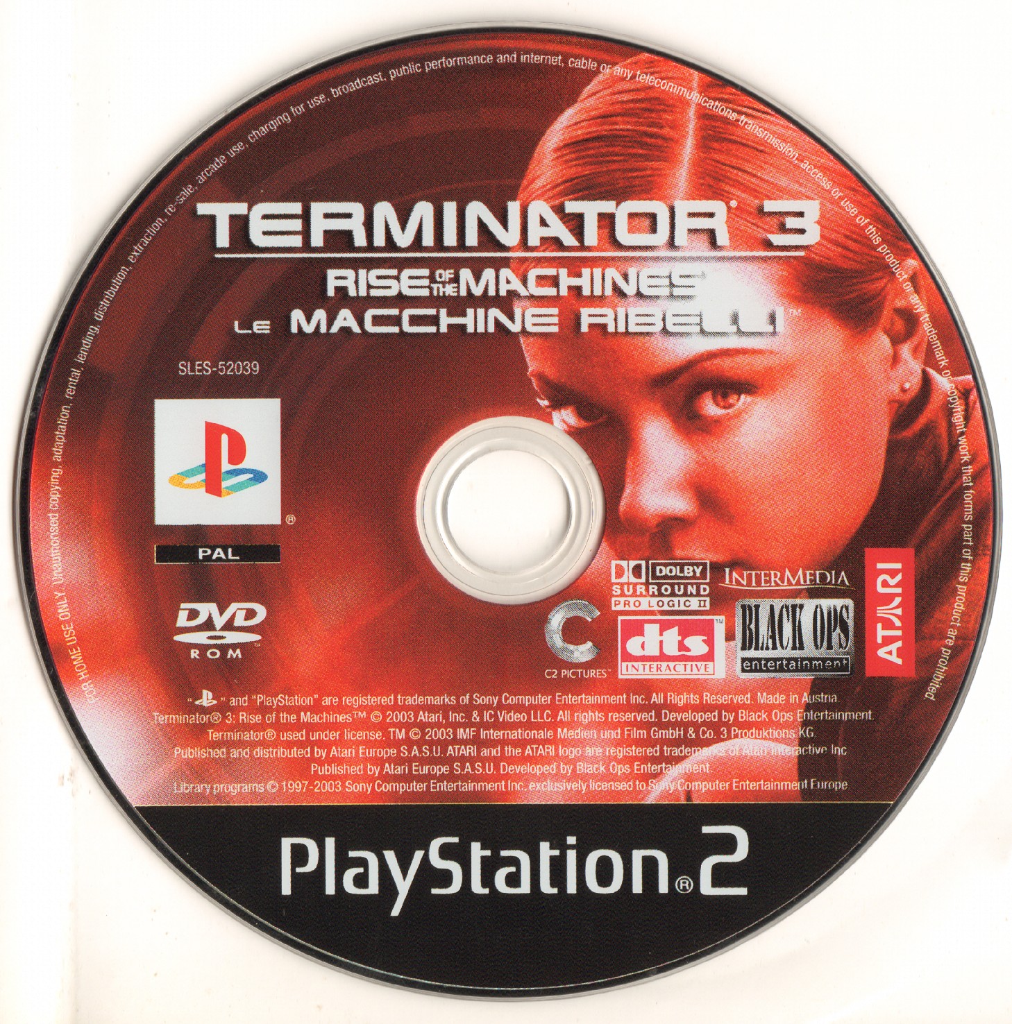 Terminator 3 - Rise of the Machines PS2 cover