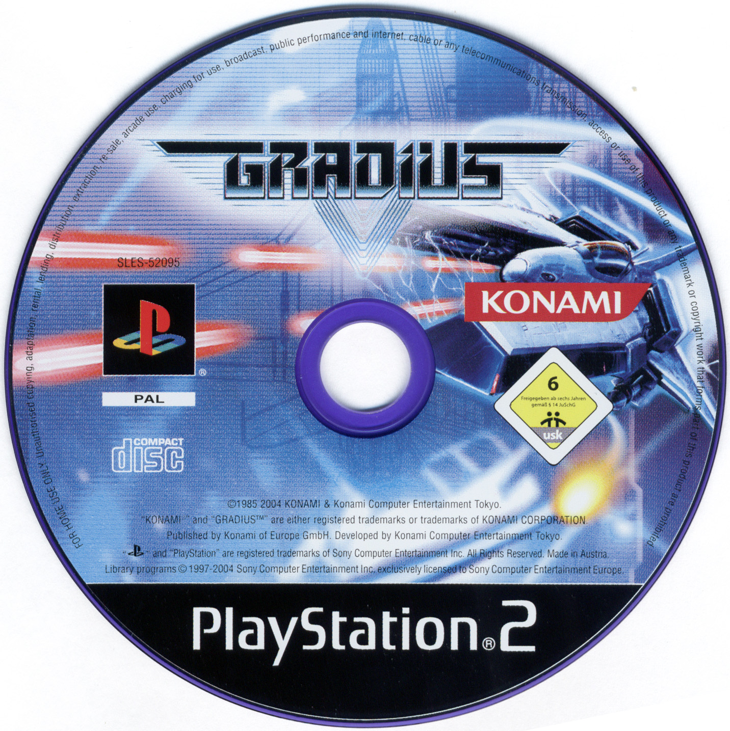Gradius V PS2 cover