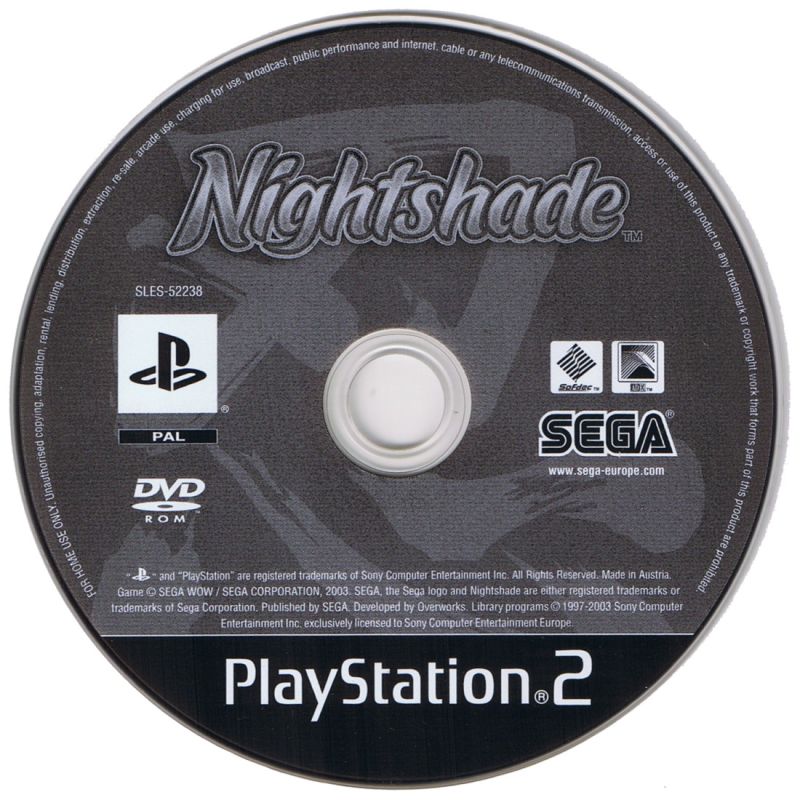Nightshade PS2 cover