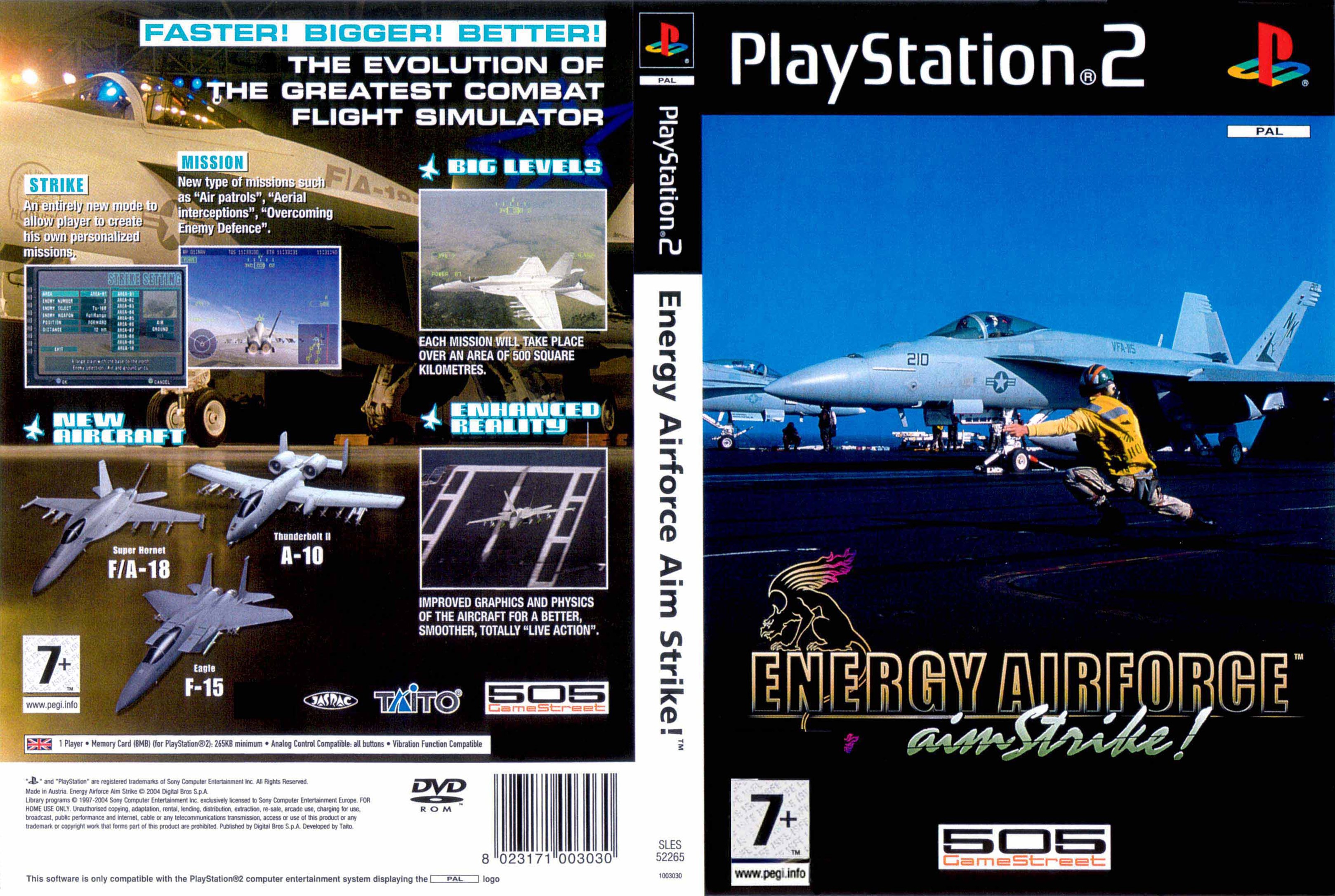 Energy Airforce Aim Strike! PSX cover