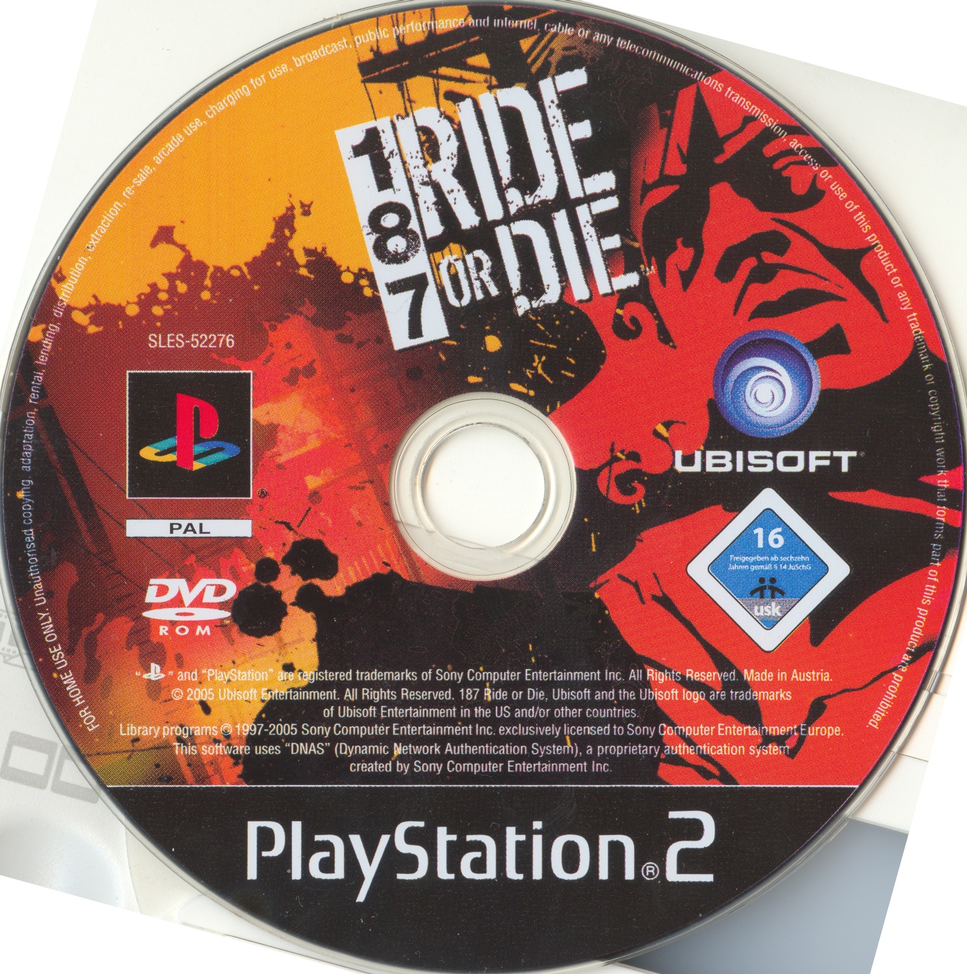 187 - Ride or die PS2 cover