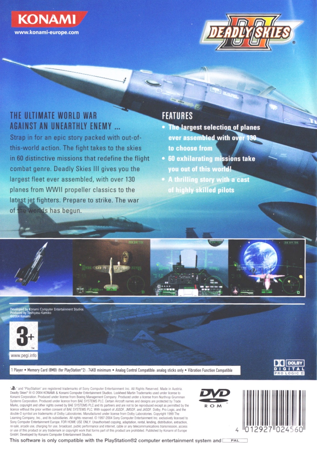 Deadly Skies III PS2 cover