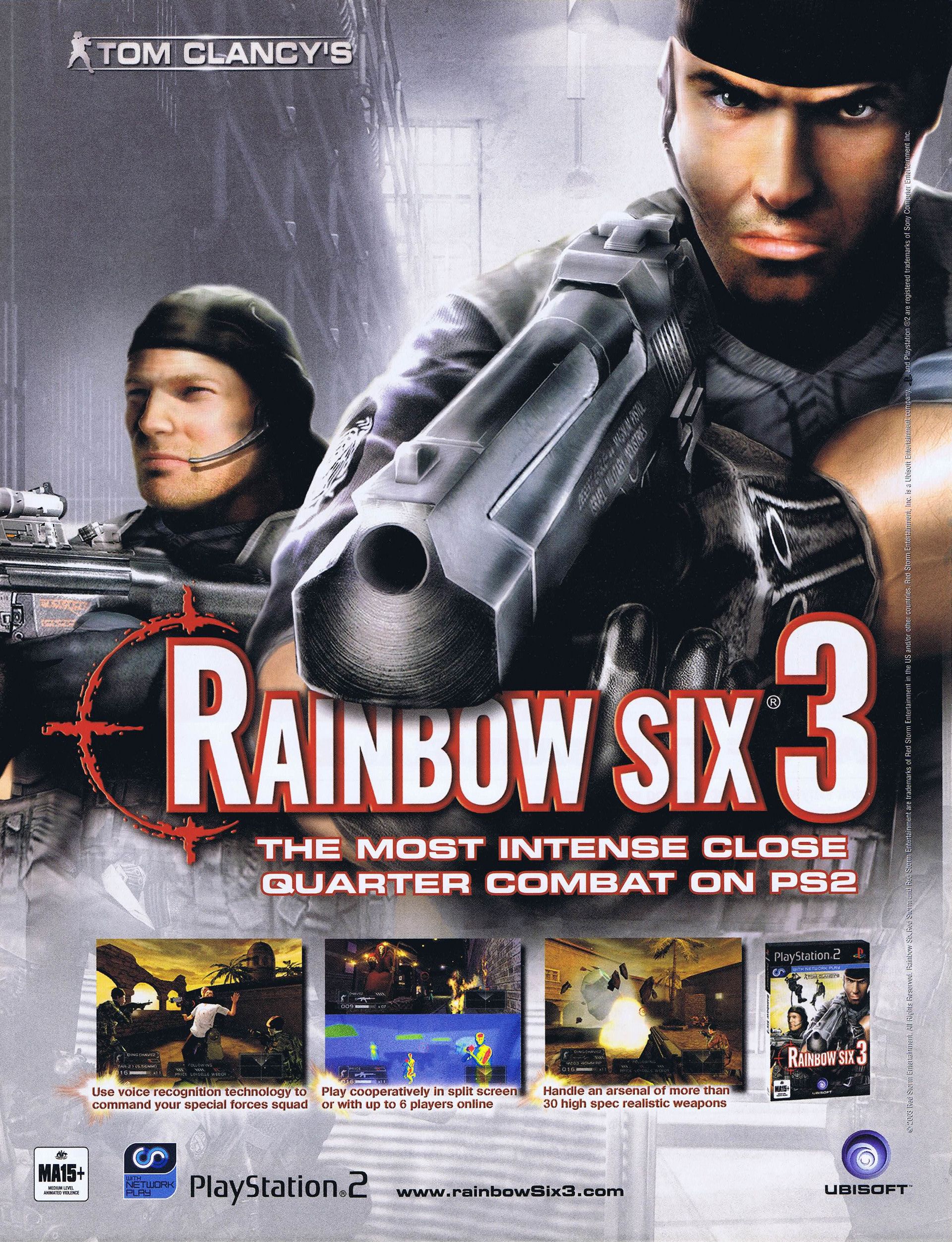 Tom Clancy's Rainbow Six 3 PS2 cover