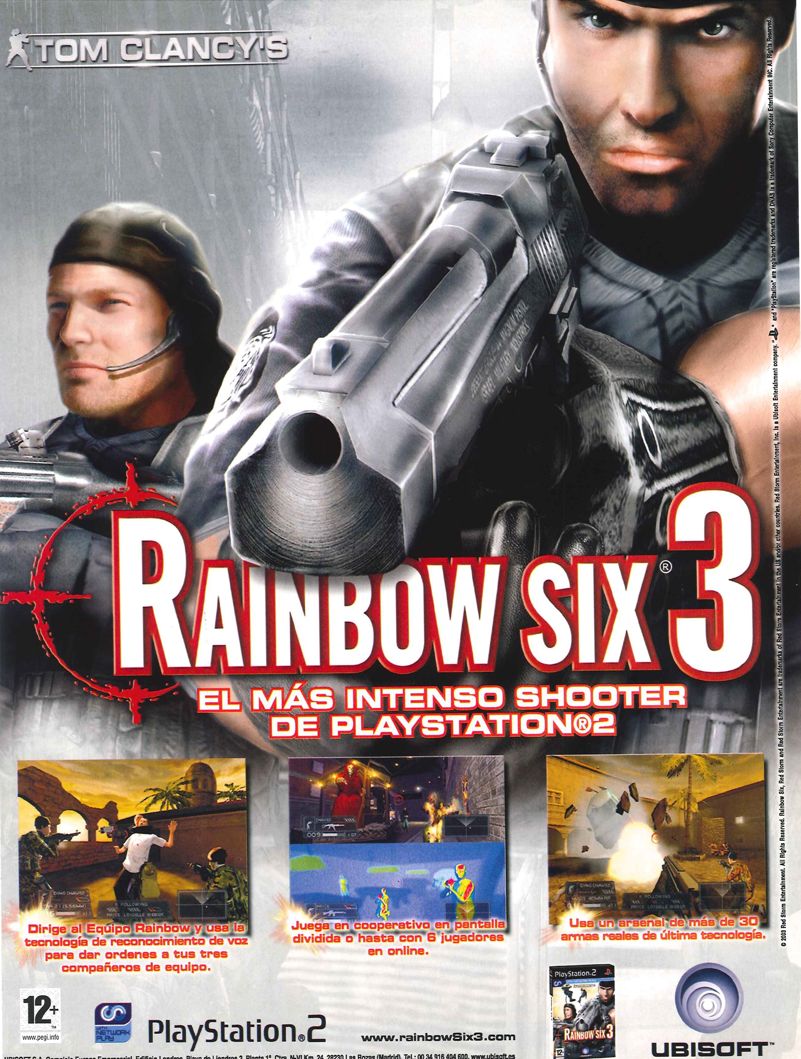 Tom Clancy's Rainbow Six 3 PS2 cover