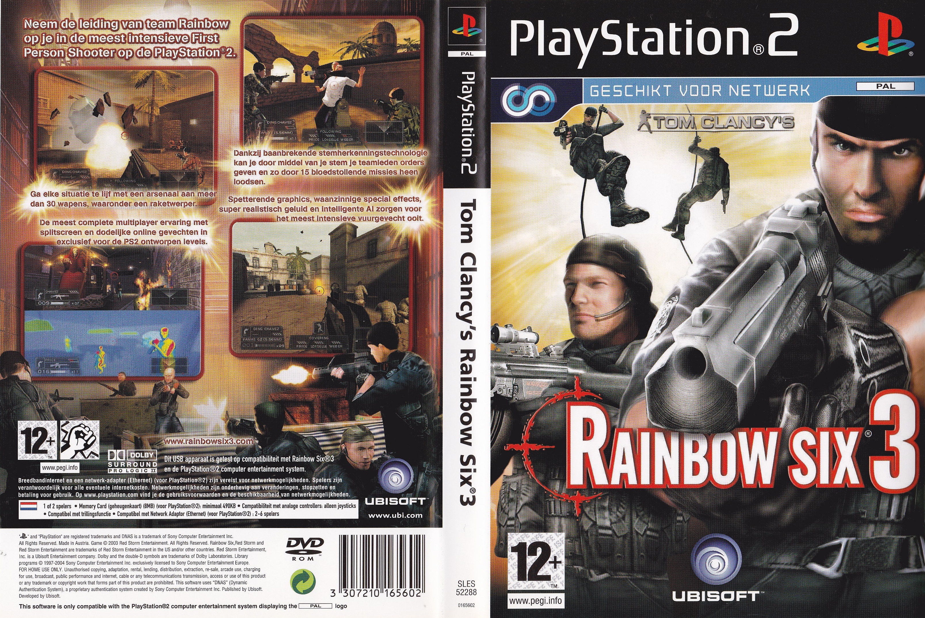 Tom Clancy's Rainbow Six 3 PS2 cover