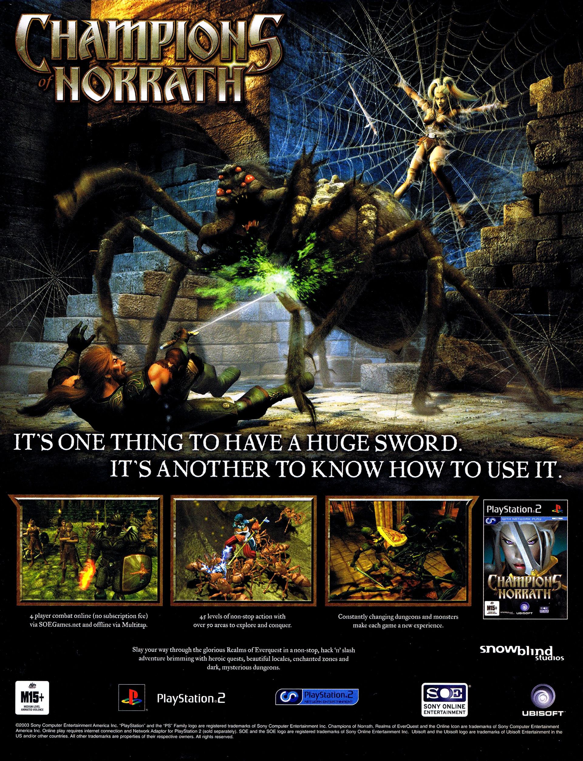 Champions of Norrath PS2 cover