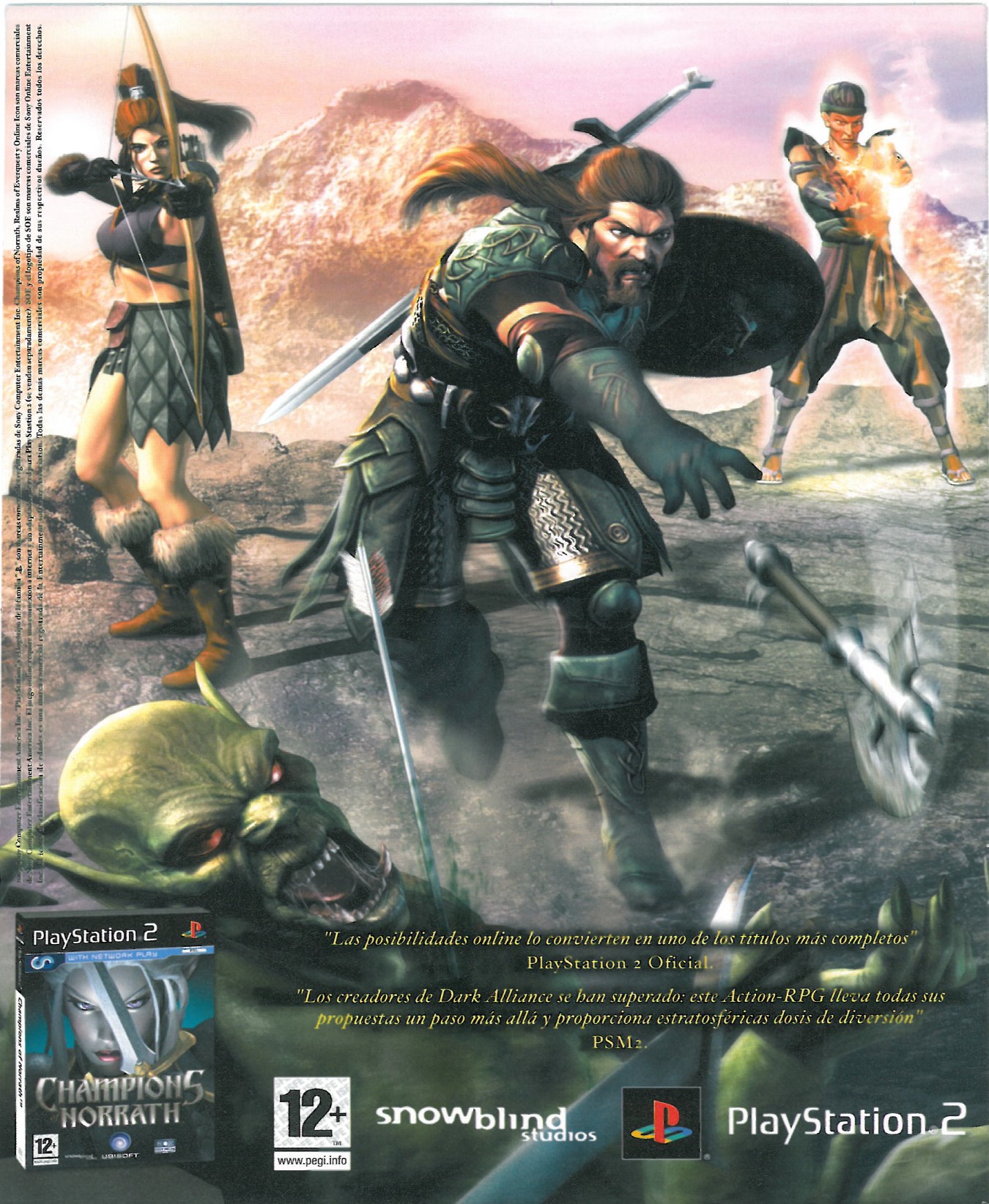 Champions of Norrath PS2 cover