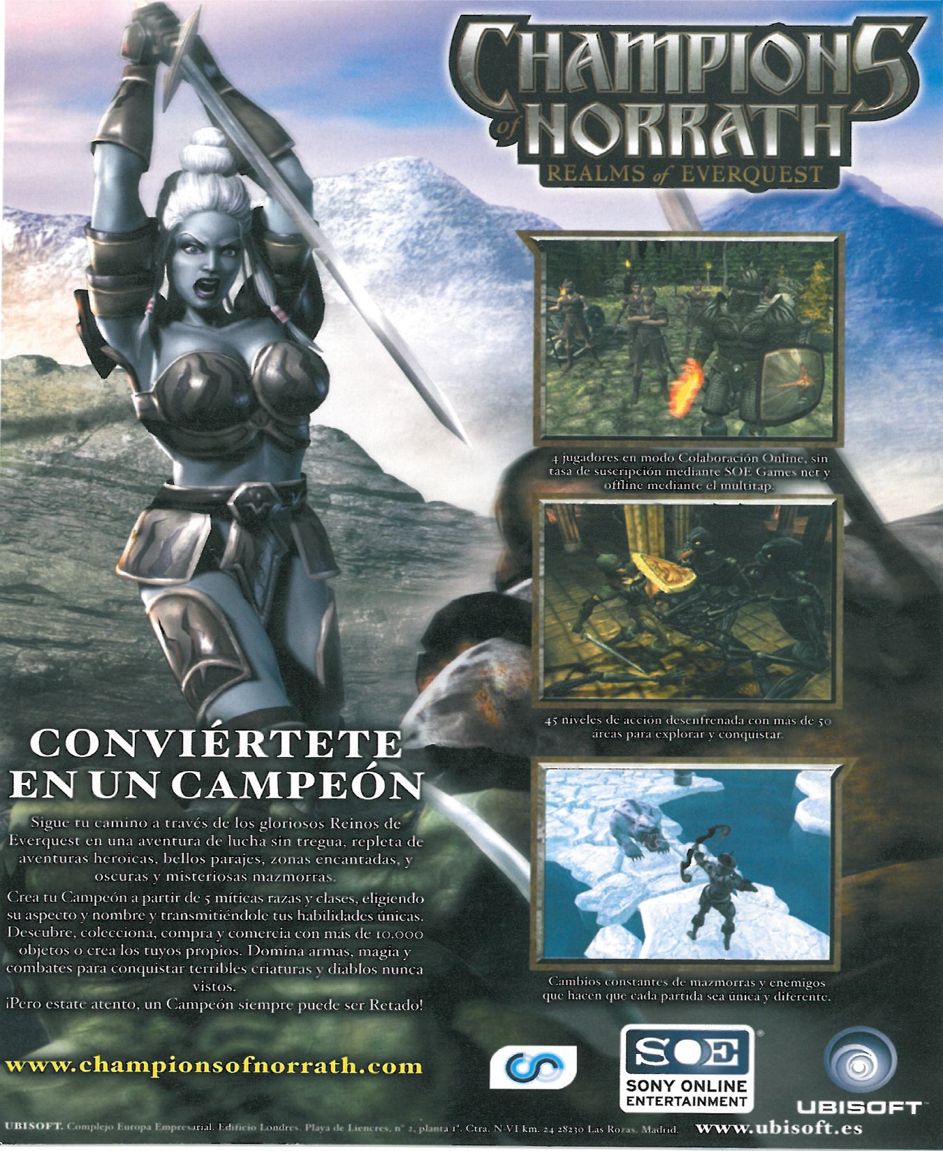 Champions of Norrath PS2 cover