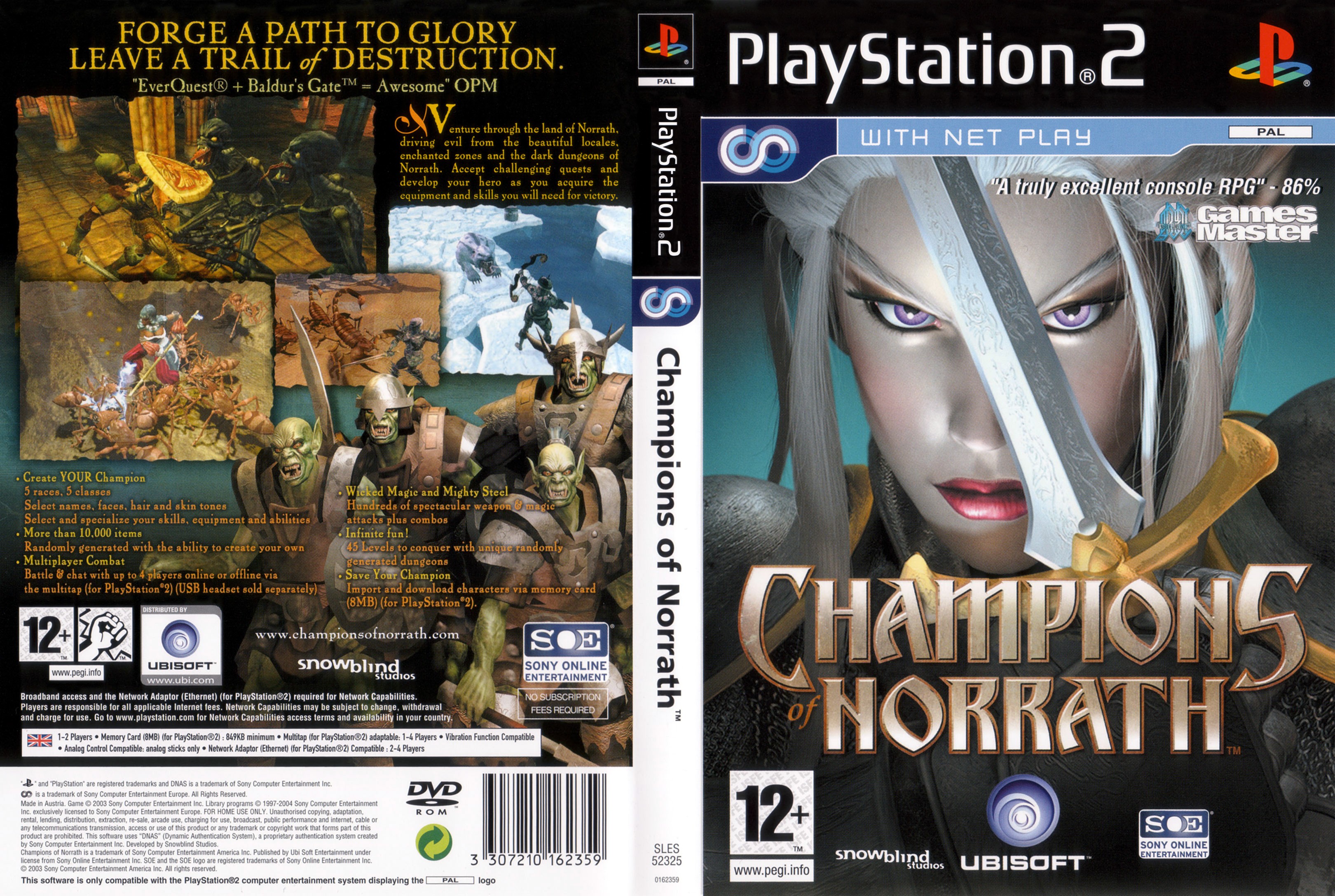 Champions of Norrath PS2 cover
