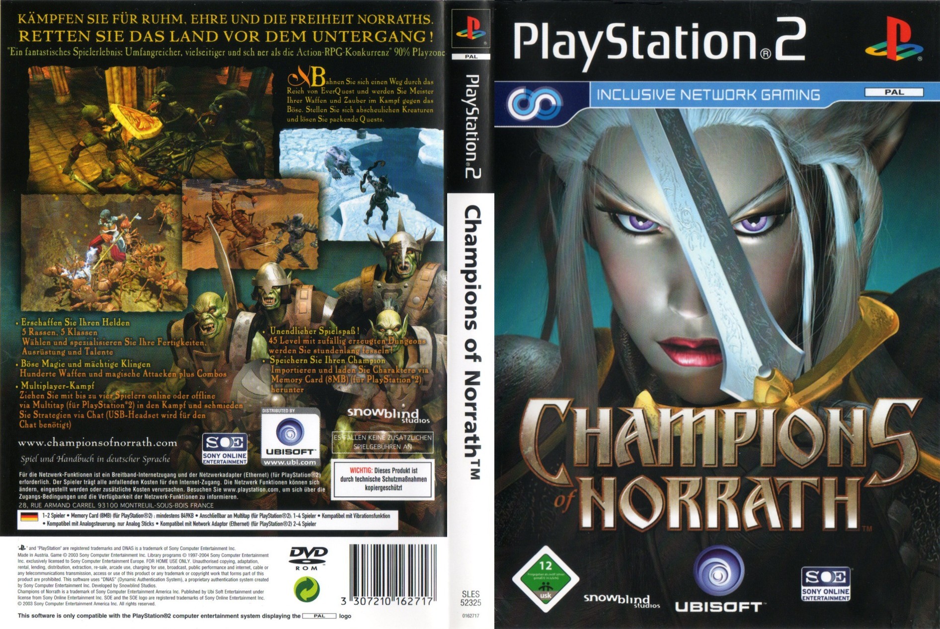 Champions of Norrath PS2 cover