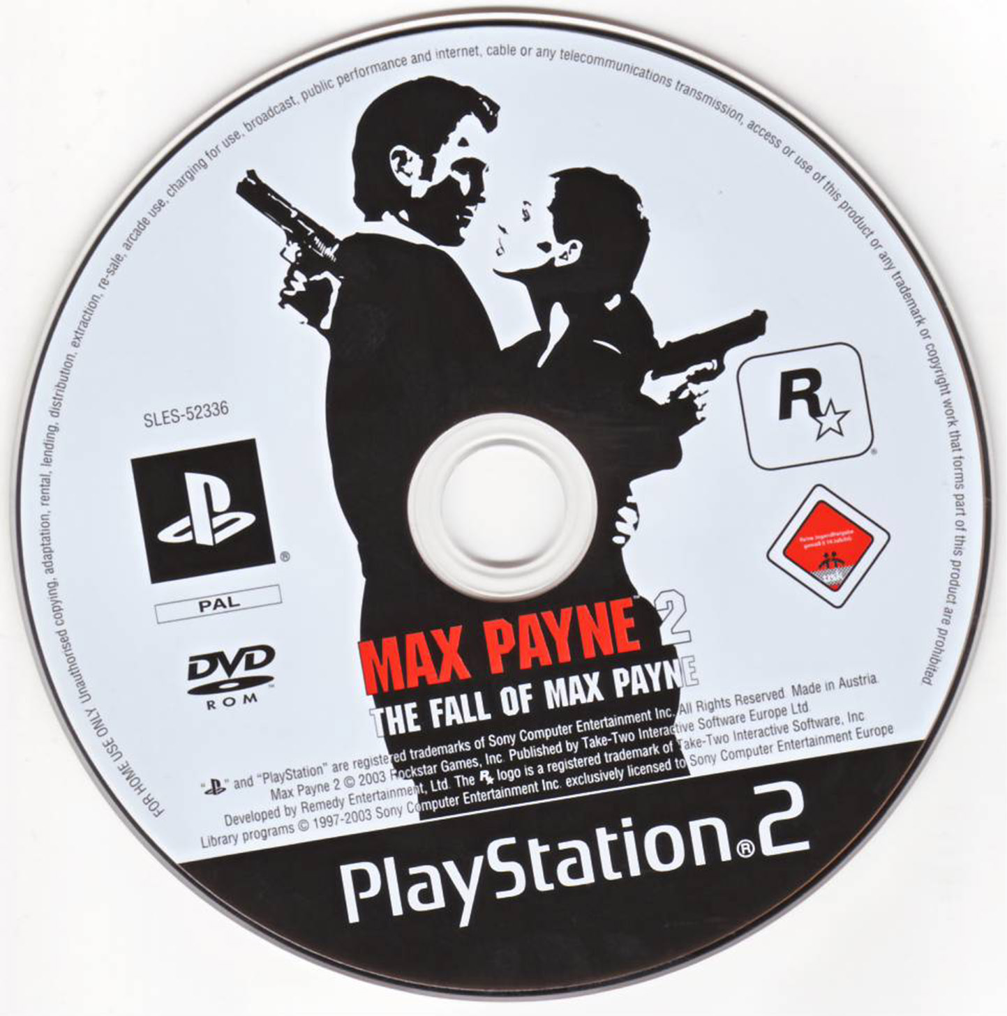 Max Payne 2 PS2 cover