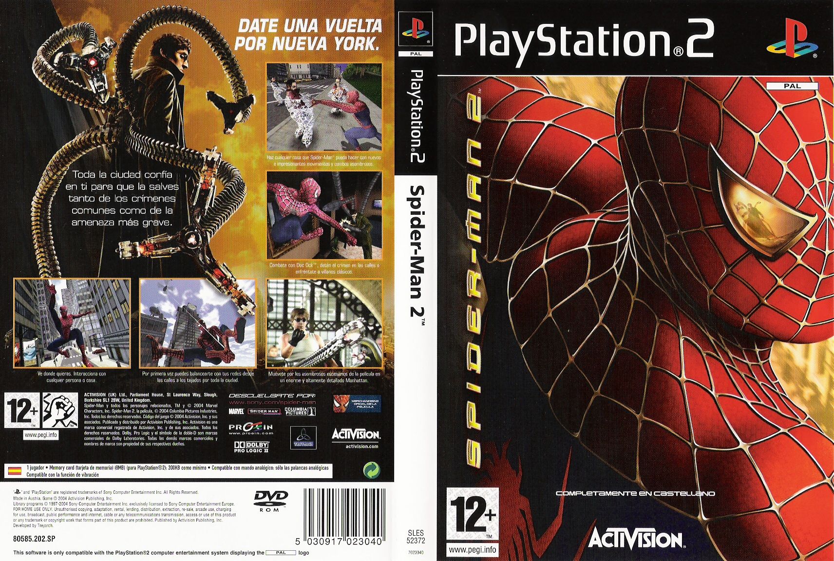 Spider-Man 2 PS2 cover