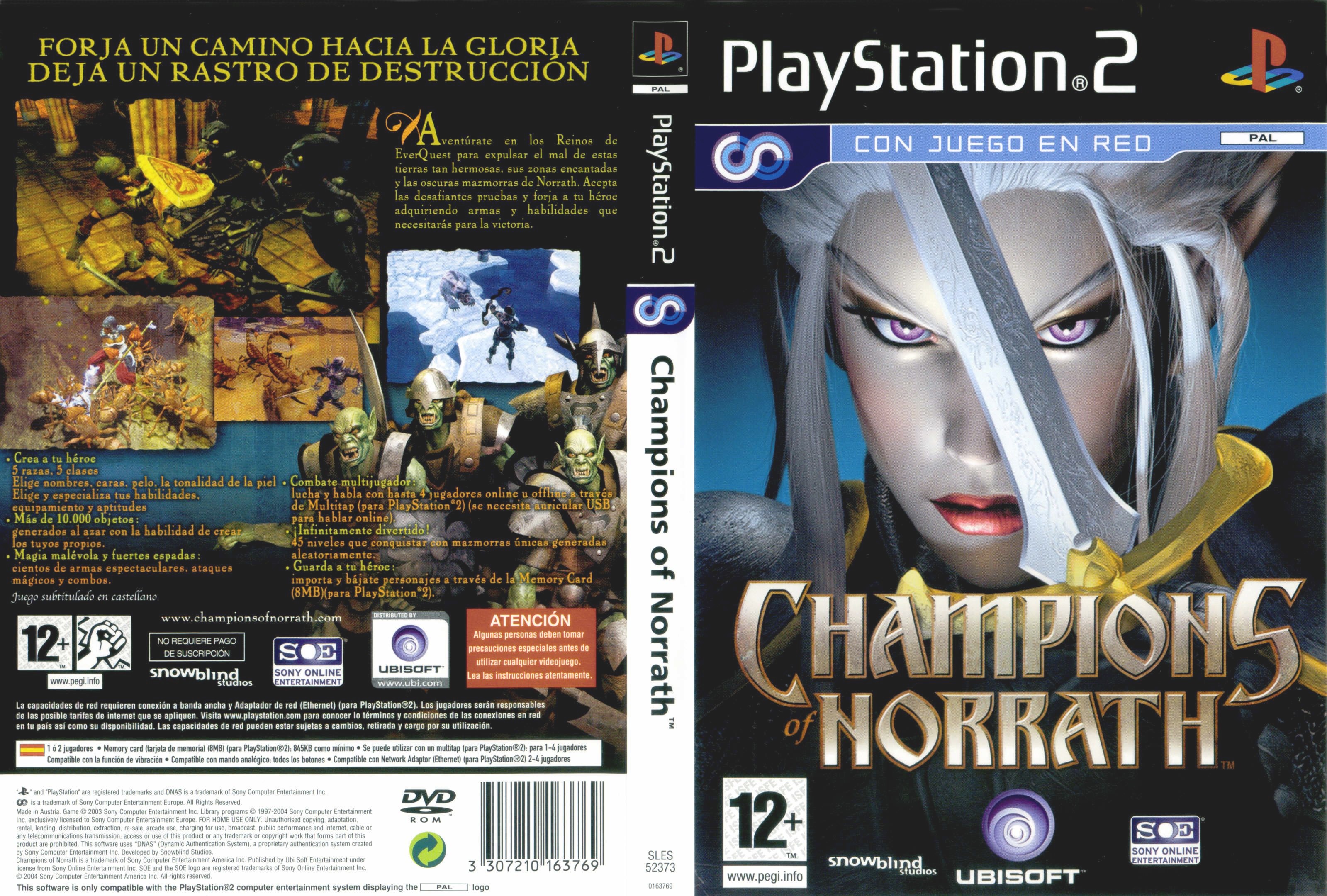 Champions of Norrath PS2 cover