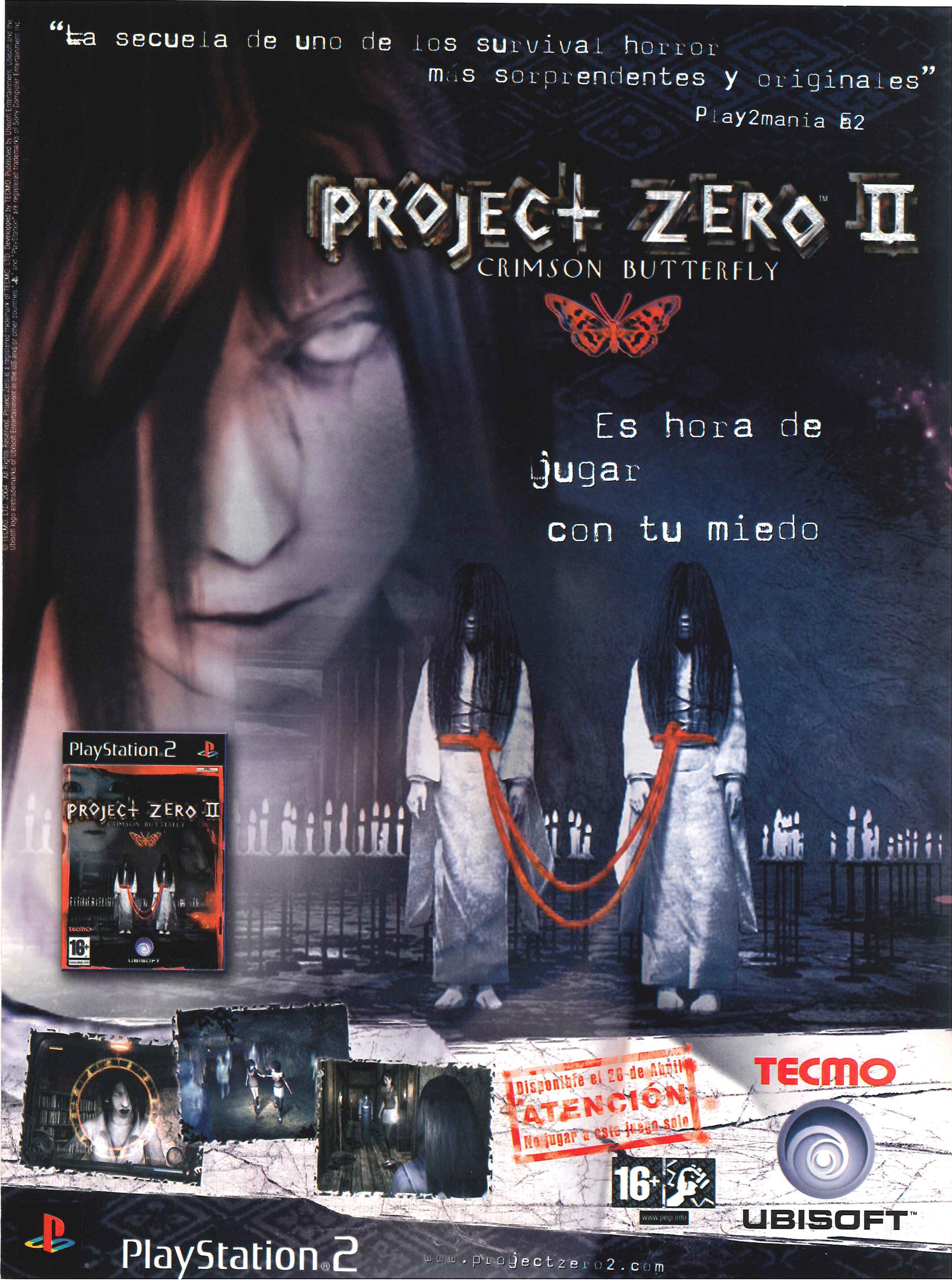 Project Zero II - Crimson Butterfly PS2 cover