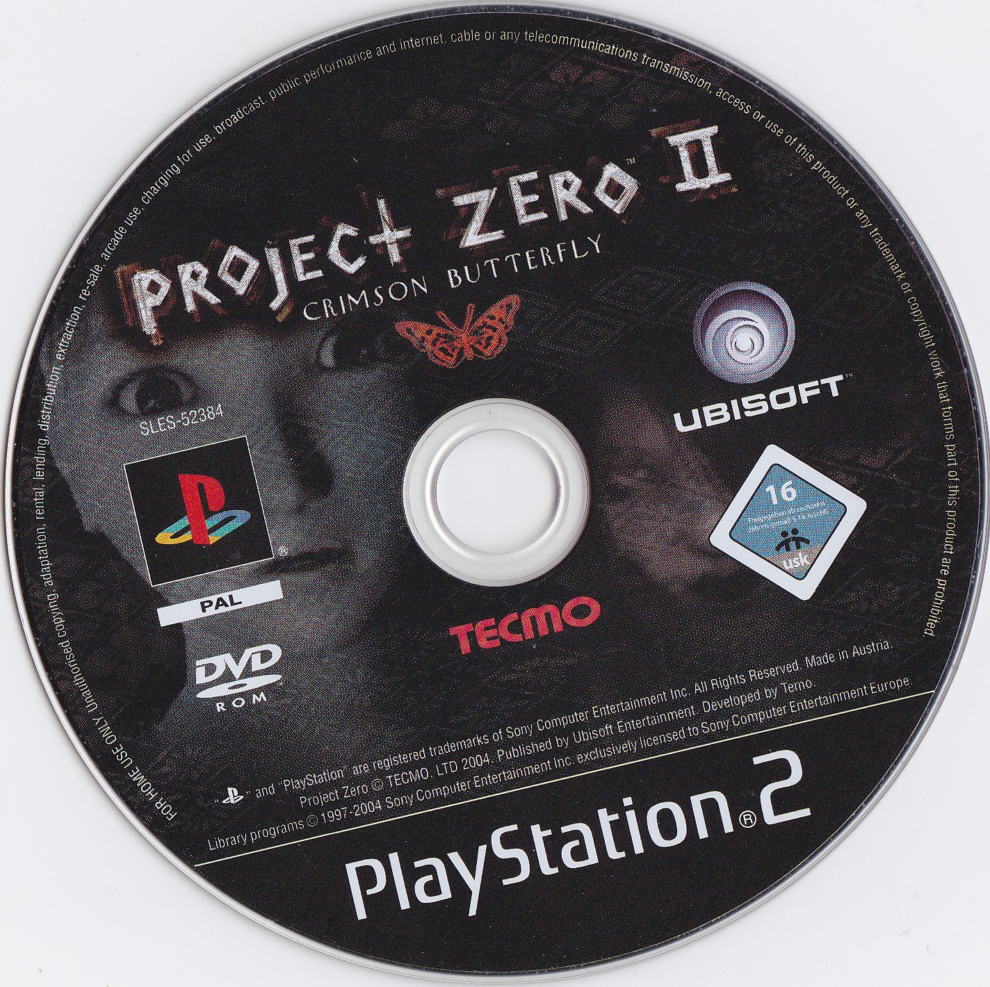 Project Zero II - Crimson Butterfly PS2 cover