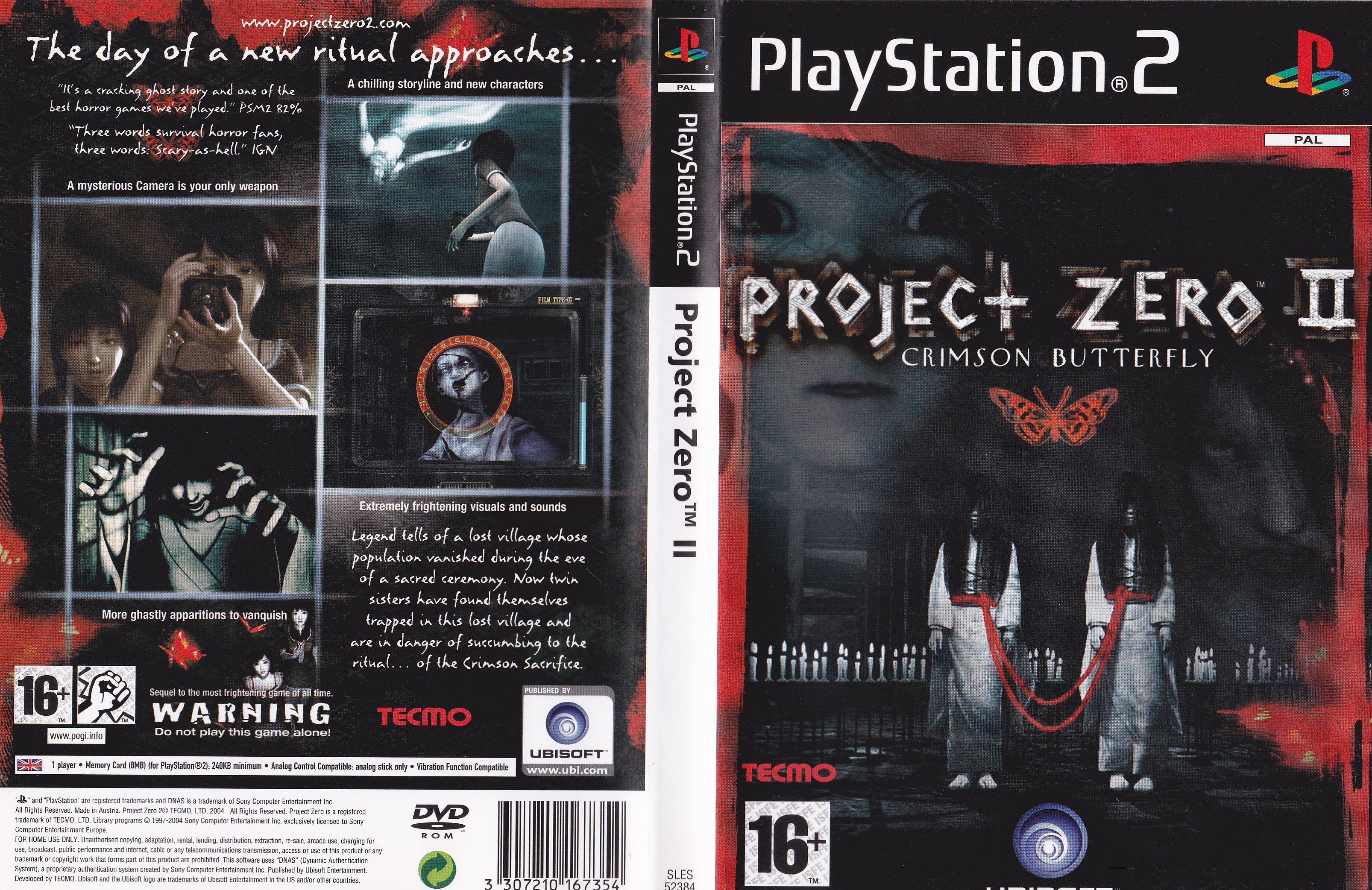 Project Zero II - Crimson Butterfly PS2 cover